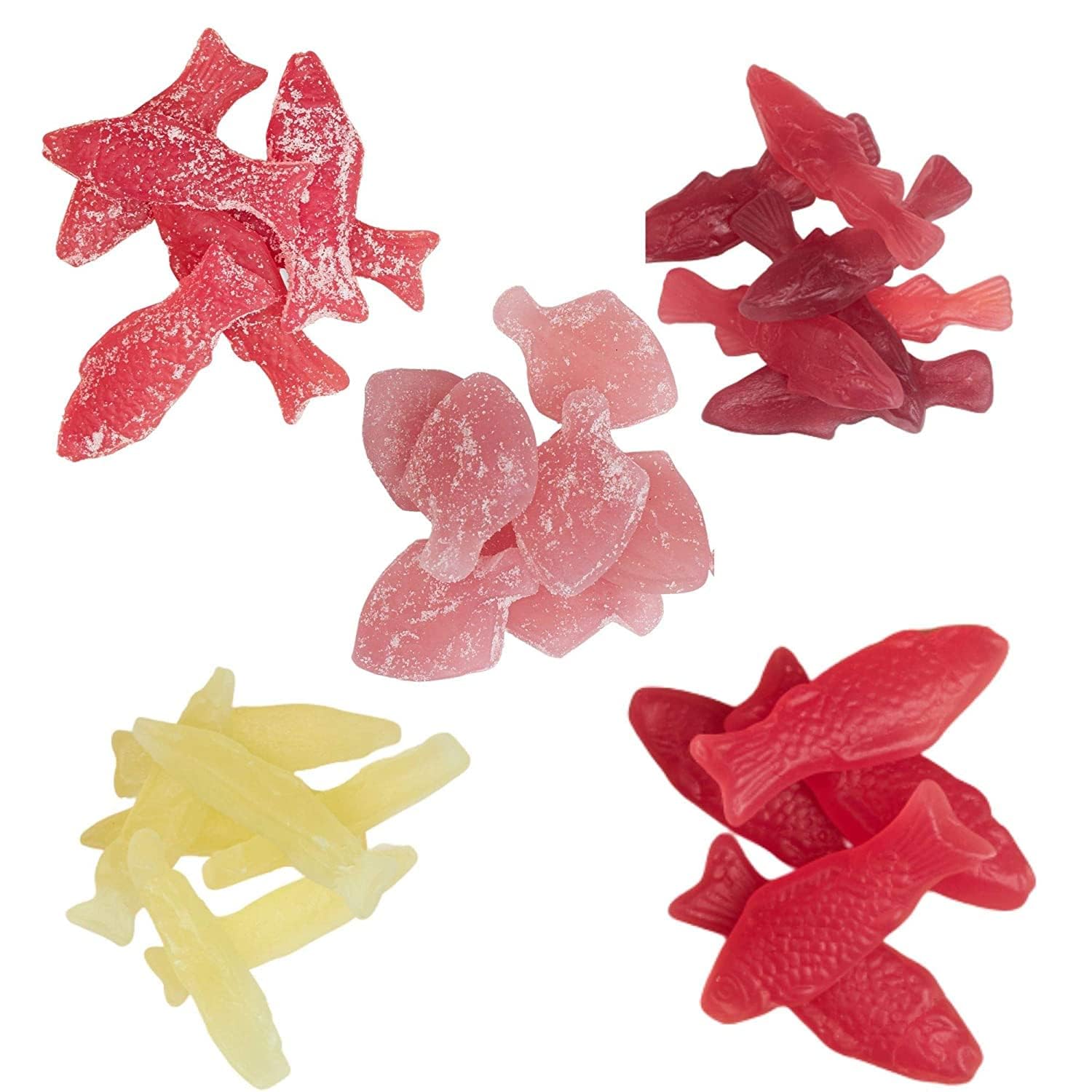 Kolsvart Swedish Candy Variety Pack - 5 Flavors (Raspberry, Blackcurrant, Sour Blueberry, Elderflower) 4.2oz - Perfect for Parties, Gifts & Swedish Food Lovers