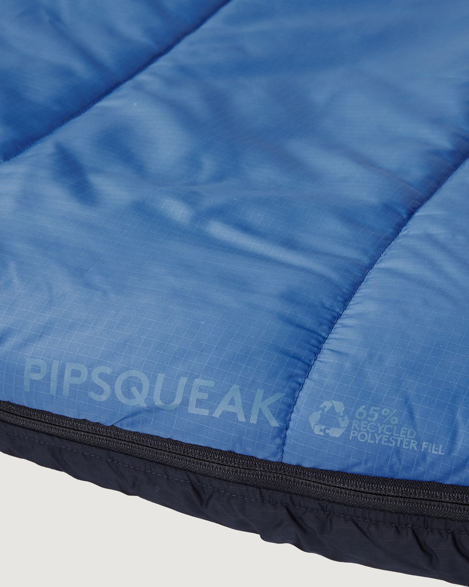 Kids' Pipsqueak Sleeping Bag - Lightweight & Portable for Camping, Sleepovers, Travel - Azure/Dark Blue - Perfect for Indoor & Outdoor Adventures