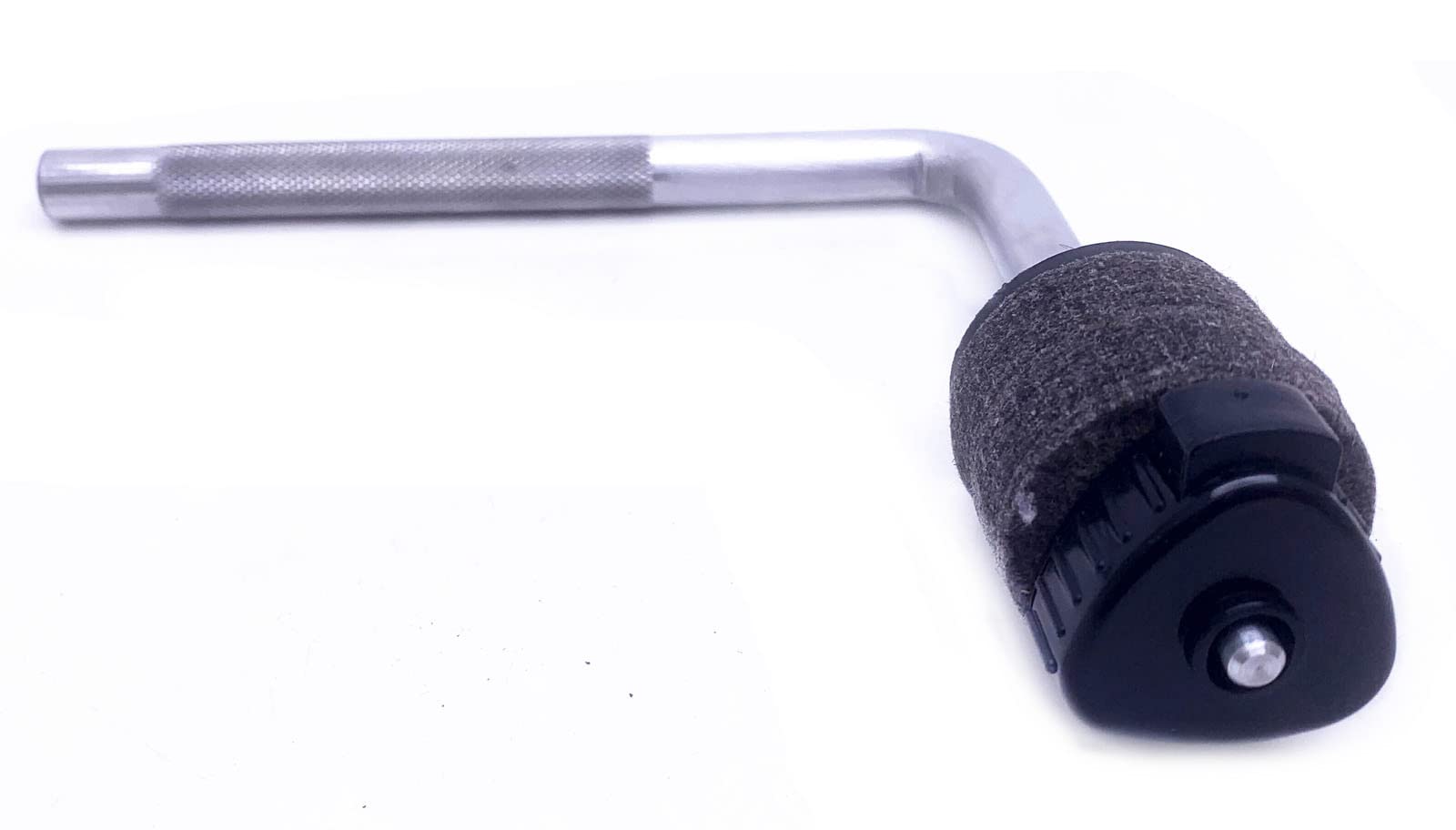 Premium Cymbal L-Arm Rod with Bracket Holder & Extension Arm - Silver Drum Set Accessory | Heavy-Duty Boom Arm with Secure Mounting Clamp | Perfect for Drum Kits, Live Performances & Studio Recording