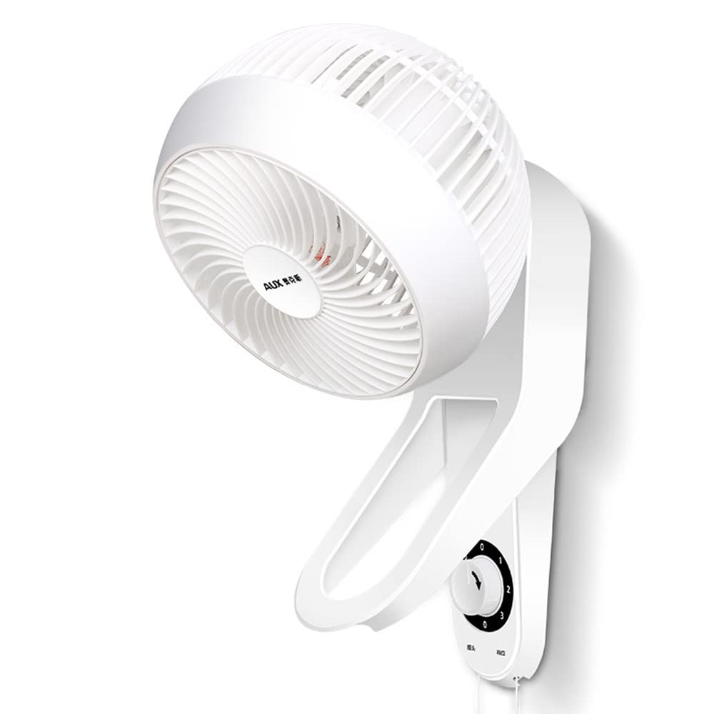 USGitke 360 Degree Wall Mount Fan - Powerful Air Circulation for Home, Office & Industrial Use | Quiet, Energy Efficient Cooling Solution for Bedrooms, Kitchens, Warehouses & Workshops