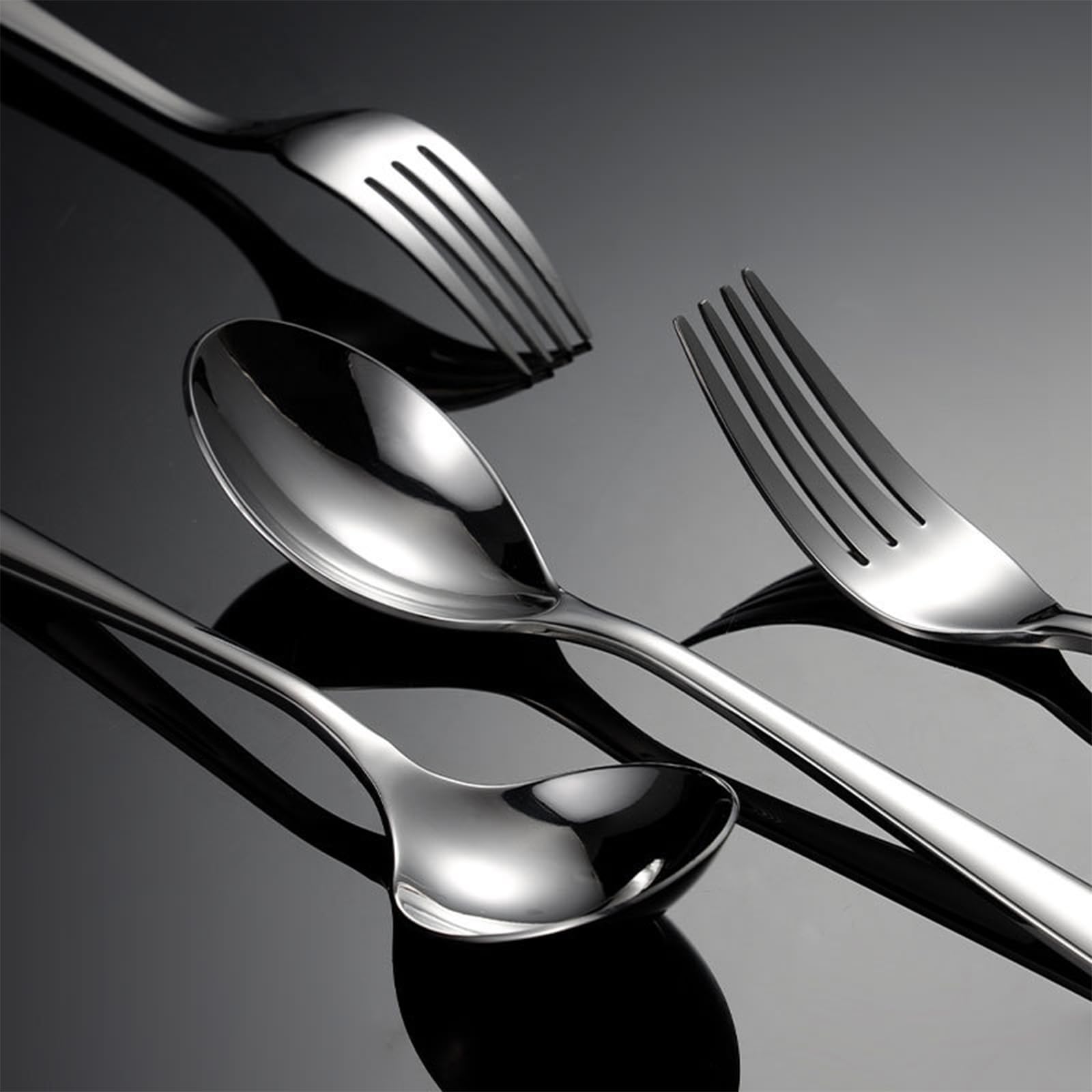 Premium 60-Piece Stainless Steel Silverware Flatware Set - Elegant Luxury Cutlery for 12 People, Dishwasher Safe | Perfect for Dinner Parties, Weddings & Everyday Dining