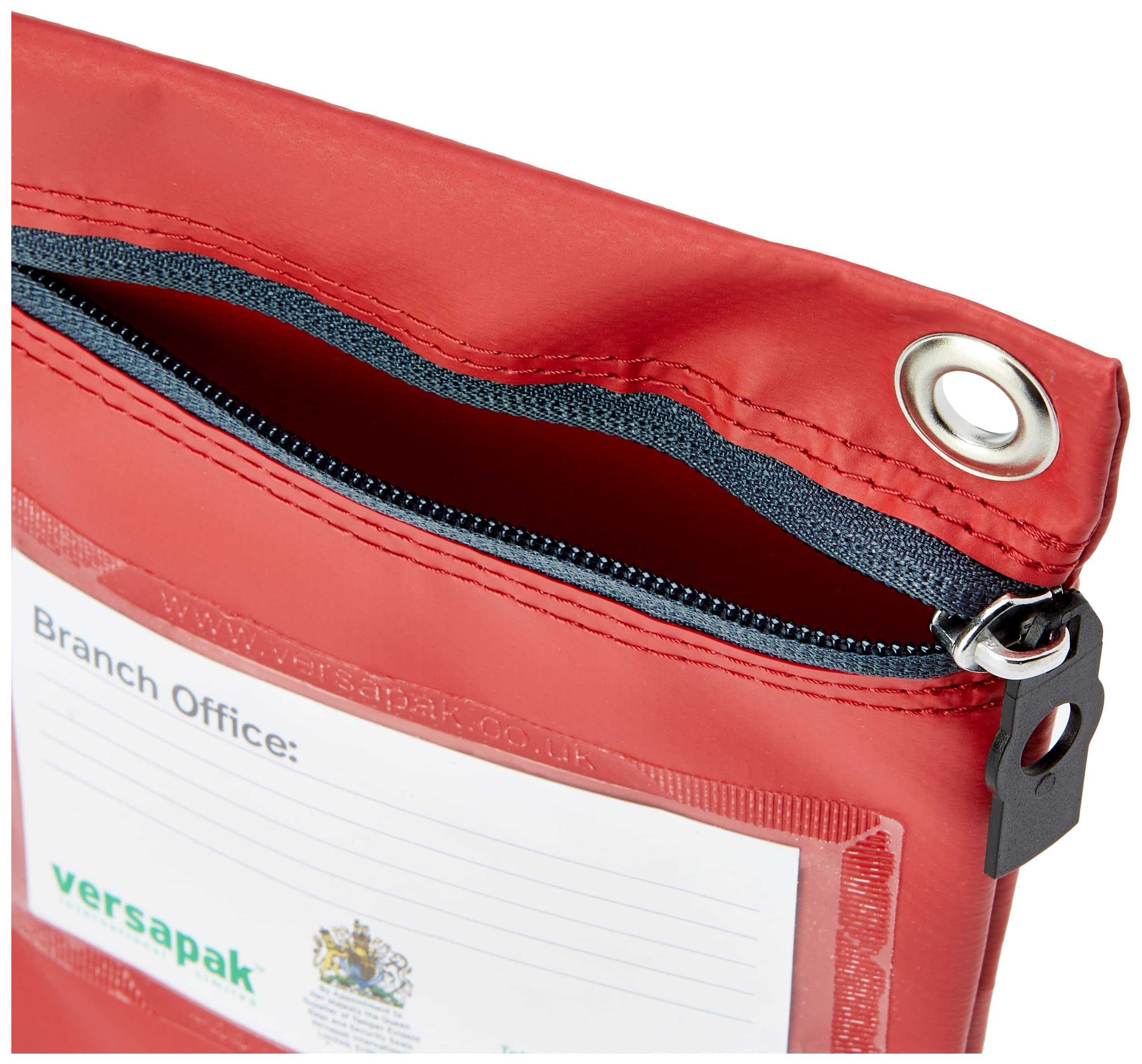 Small Secure Cash Bag - Red | Durable Money Pouch for Retail, Events & Travel | Compact Cash Holder for Businesses, Vendors & Personal Use