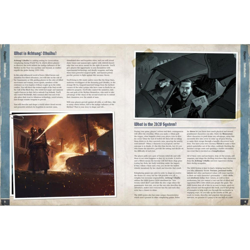 Achtung! Cthulhu 2d20: Gamemaster's Guide - RPG Strategy Book for Lovecraftian Horror Tabletop Games | Perfect for Game Masters Running Cthulhu Mythos Campaigns