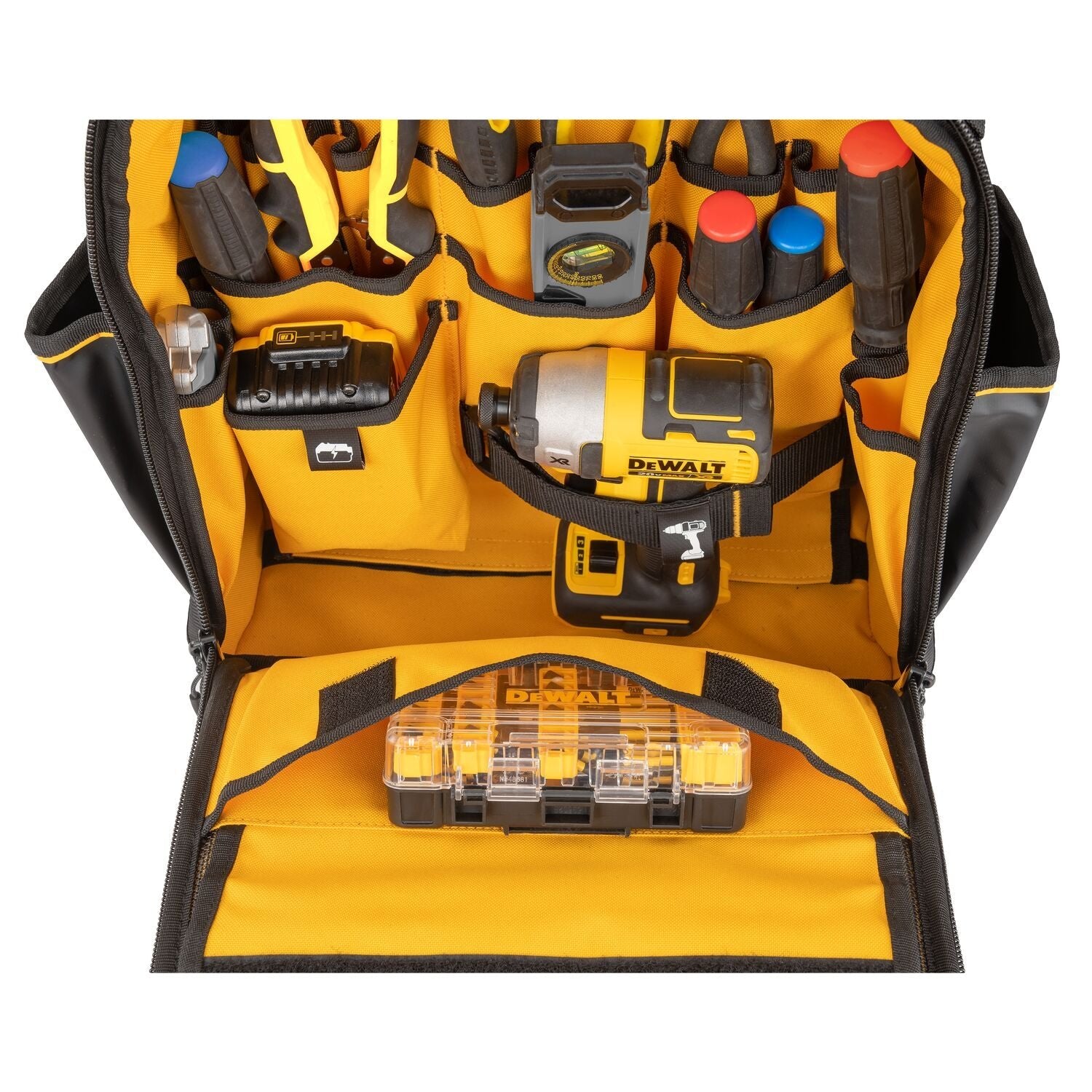 DEWALT DWST560102 PRO Tool Backpack for Construction & DIY - Heavy Duty Storage for Power Tools & Accessories - Perfect for Job Sites, Workshops & Home Projects