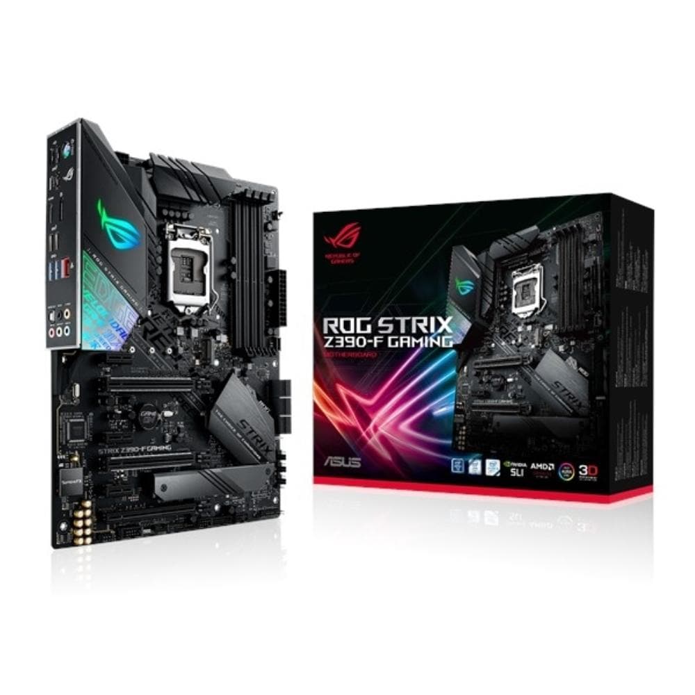 ASUS ROG STRIX Z390-F Gaming Motherboard - ATX, LGA1151, DDR4, Dual M.2, USB 3.1 Gen2 - Perfect for PC Gaming, Streaming & Content Creation