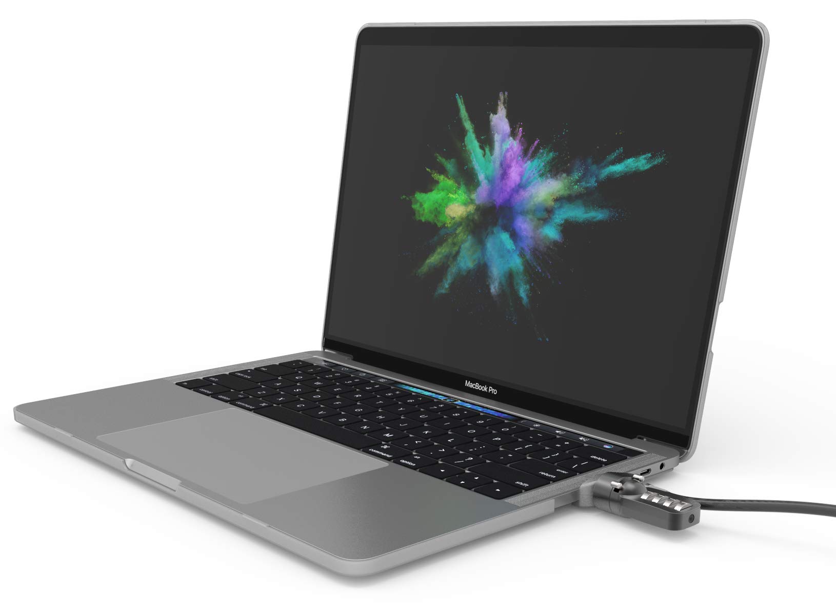 MacLocks MBPRTB13BUN-SM Secure Laptop Lock Slot Adapter & Protective Hard Shell Case Bundle for 13-inch MacBook Pro with Touch Bar - Perfect for Office, School & Travel Security