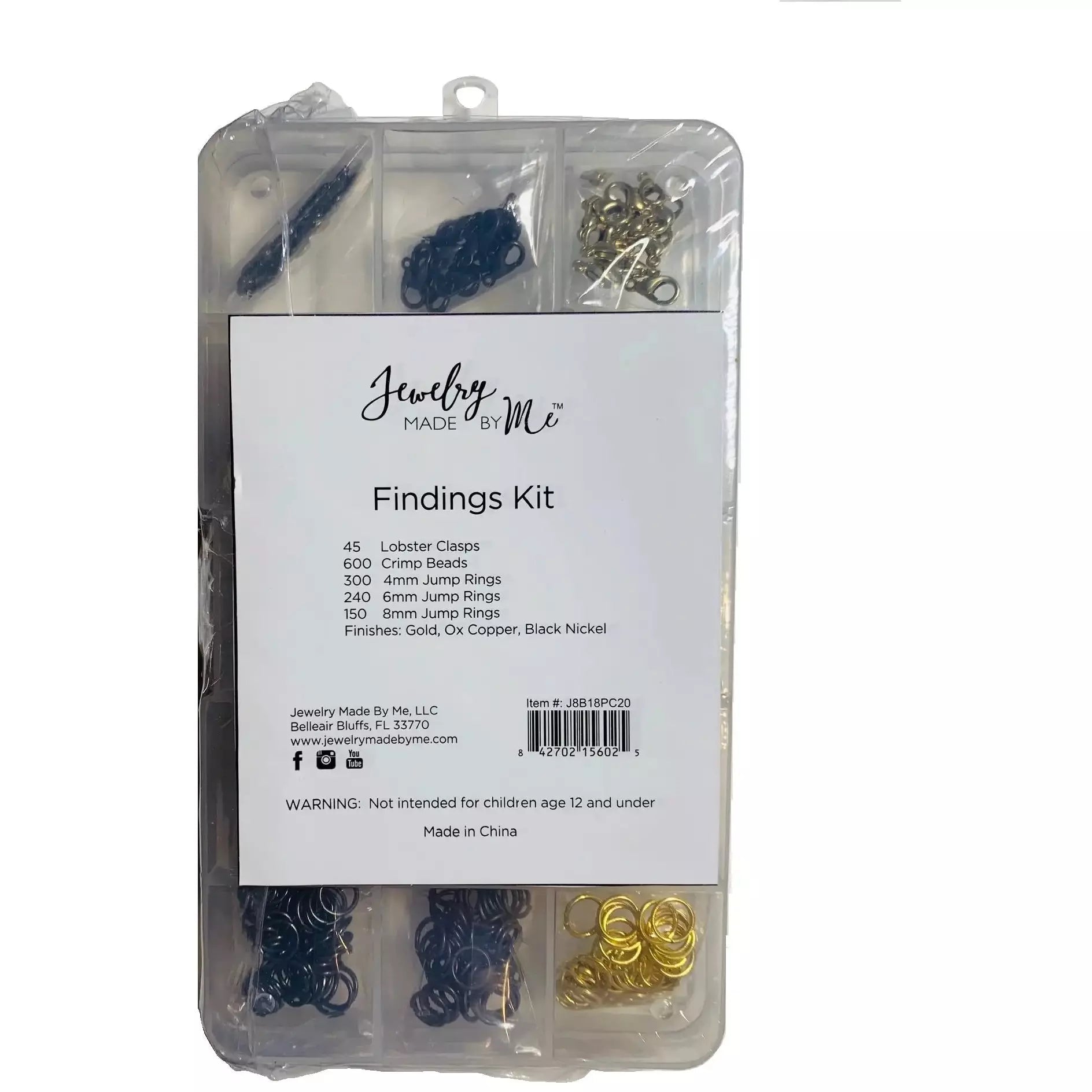 JMBM Jewelry Findings Kit - 1335 Pieces Jewelry Making Supplies for DIY Earrings, Necklaces, Bracelets - Perfect for Crafters, Beaders & Jewelry Designers