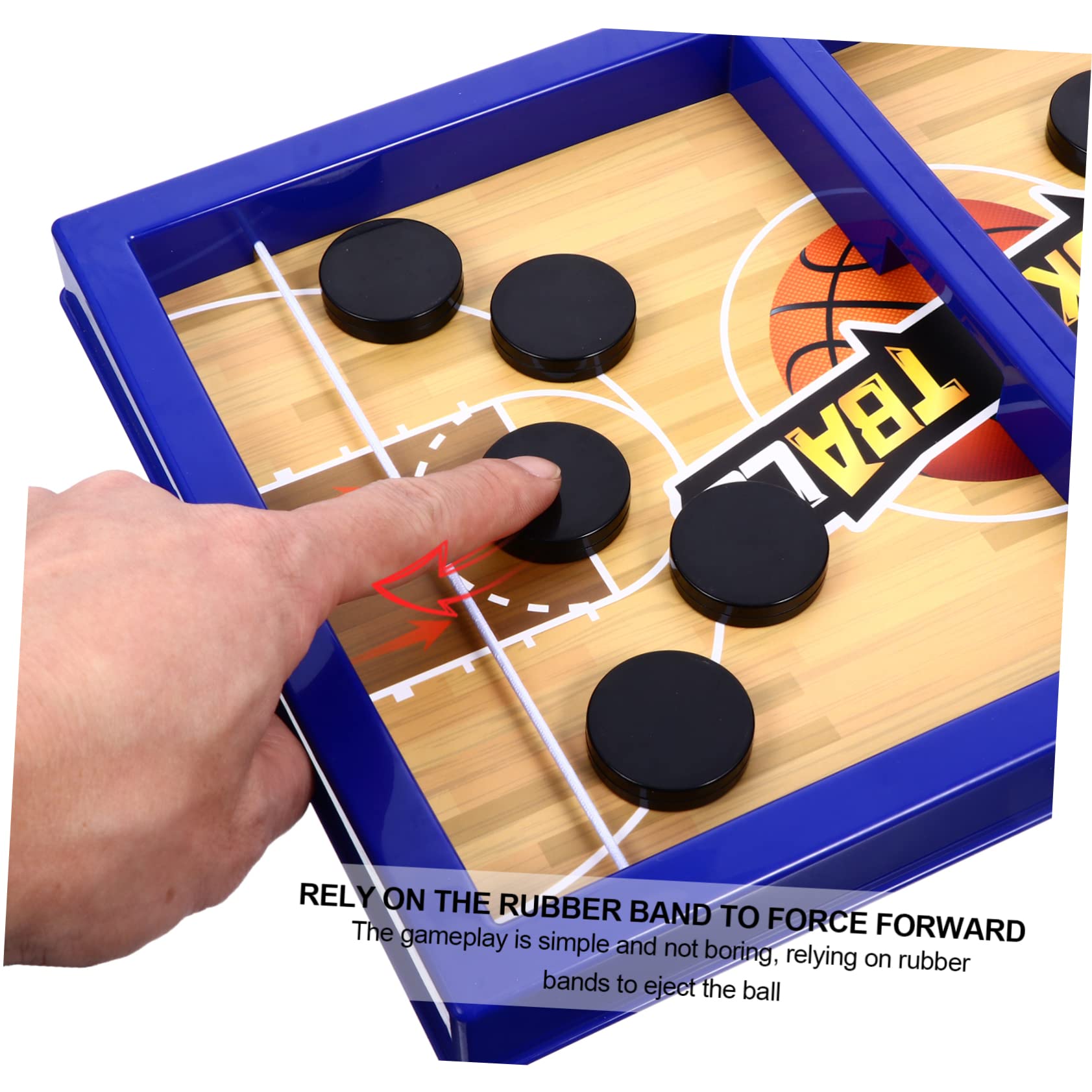 OHPHCALL Tabletop Catapult Chess Game - Fun Desktop Hockey & Board Game Toy Set for Kids & Adults (Red Plastic) - Perfect for Family Game Nights, Office Breaks & Indoor Parties