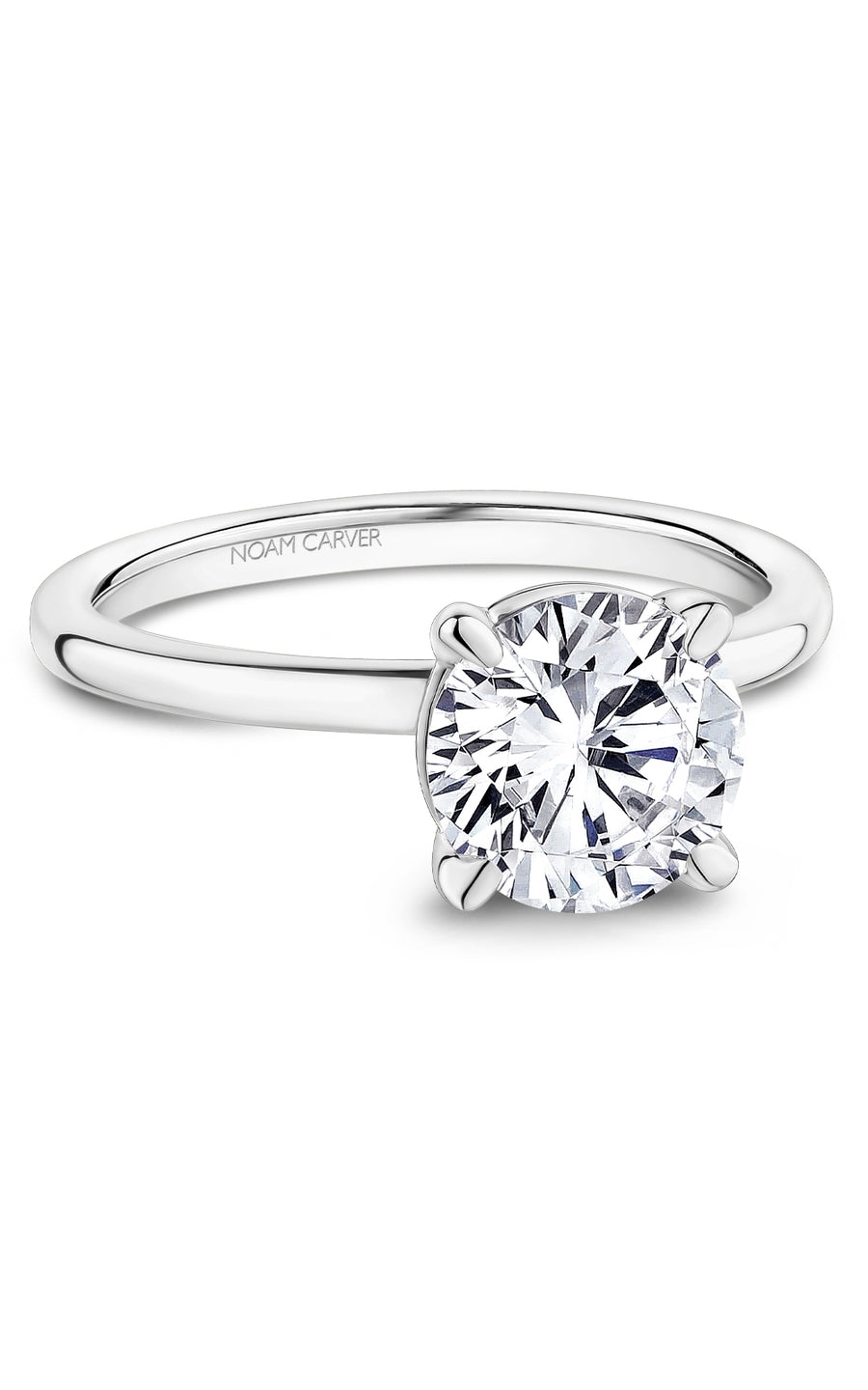 Noam Carver B371 01A Bridal Engagement Ring - Elegant Wedding Band for Women, Perfect for Proposals, Anniversaries & Romantic Occasions