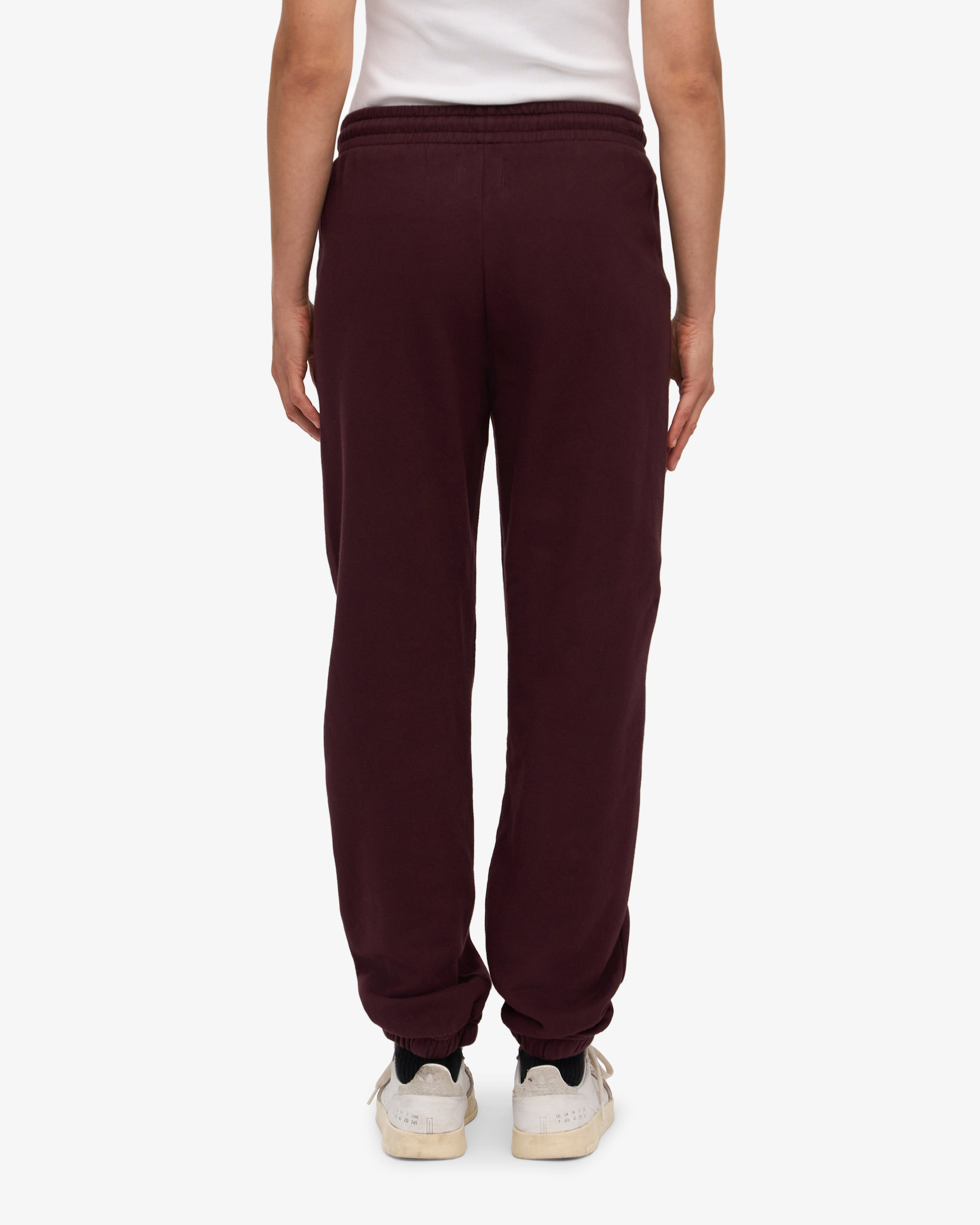 Organic Cotton Sweatpants for Women - Soft & Comfortable Oxblood Red Joggers | Perfect for Yoga, Lounge & Casual Wear
