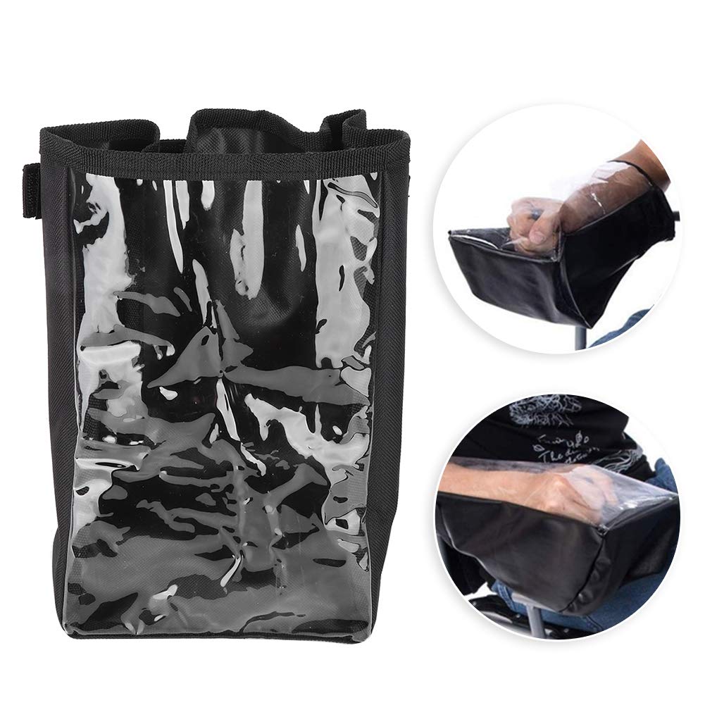 Waterproof Electric Wheelchair Control Panel Cover - Clear Joystick Rain Protector for Power Wheelchair Controller (Black) | Outdoor Use & All-Weather Protection