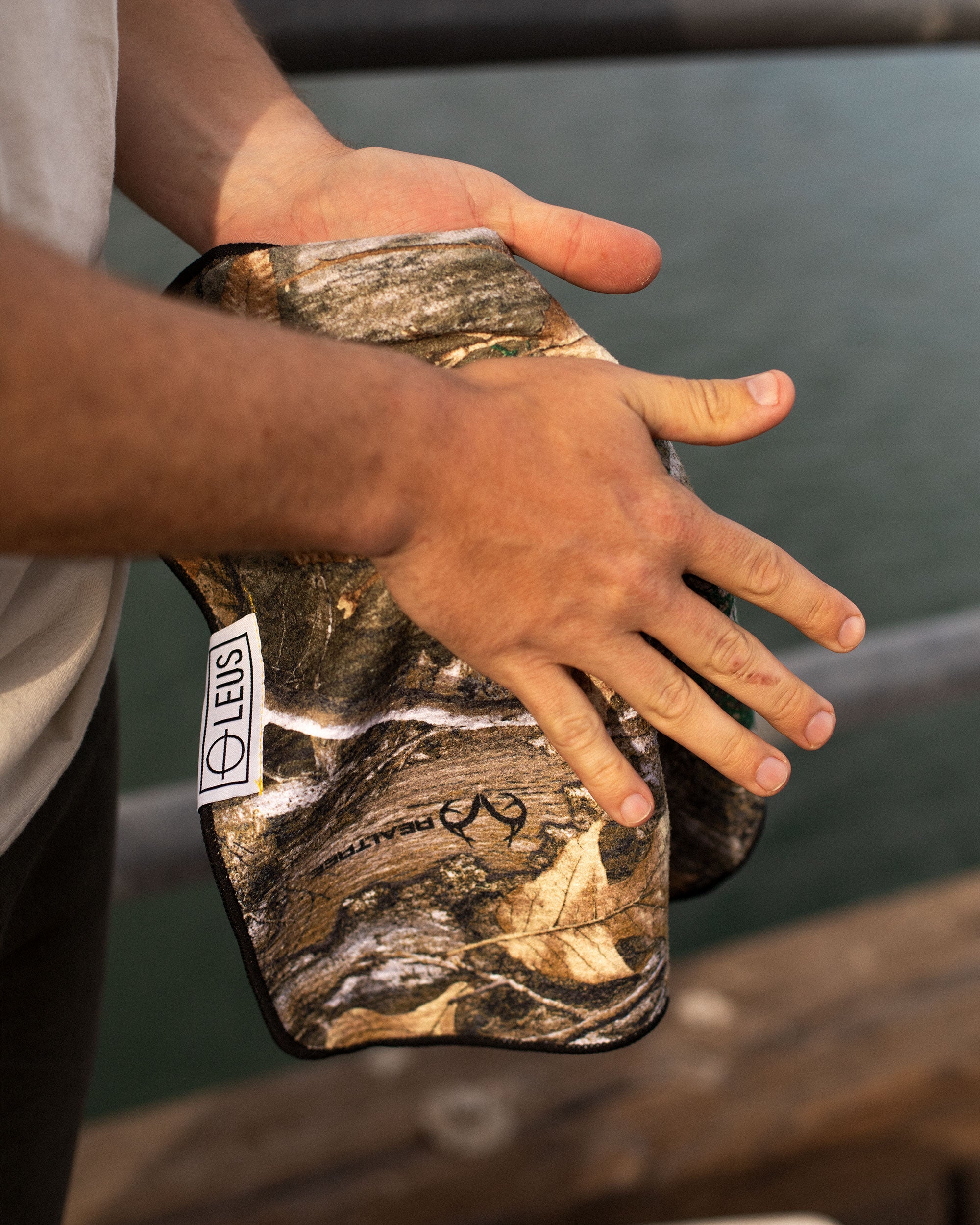 Realtree Camo Fishing ECO Towel - Quick Dry, Absorbent & Lightweight for Outdoor Fishing, Camping, and Hiking Adventures