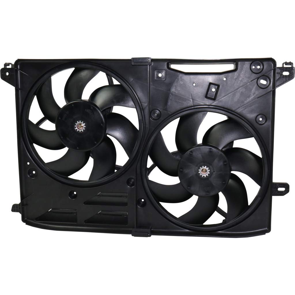 2017-2018-2019 Ford Fusion 2.0L Turbo Radiator & A/C Condenser Fan Assembly Replacement for FO3115221 FG9Z-8C607-A | Perfect for Cooling System Repair & Maintenance