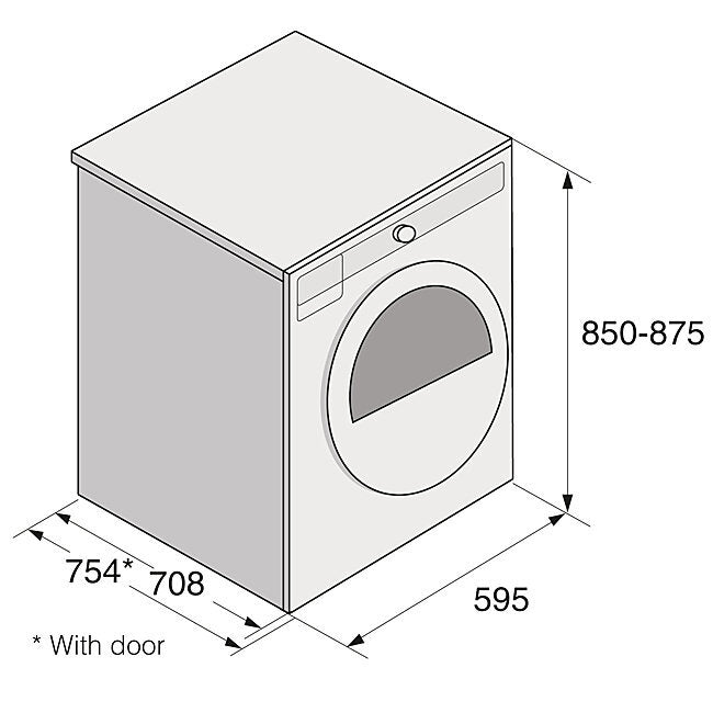 ASKO 10kg Heat Pump Dryer T410HD.W - Energy Efficient Laundry Appliance for Home & Apartment Use (Factory Clearance) | Perfect for Small Spaces & Eco-Friendly Drying