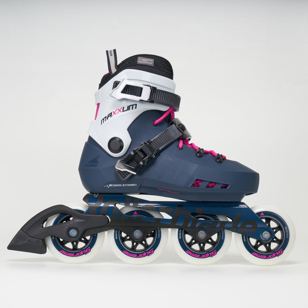 Rollerblade Maxxum Edge 90 Women's Inline Skates - Raspberry/Sapphire Color - High Performance Fitness & Urban Skating - LAST PAIR