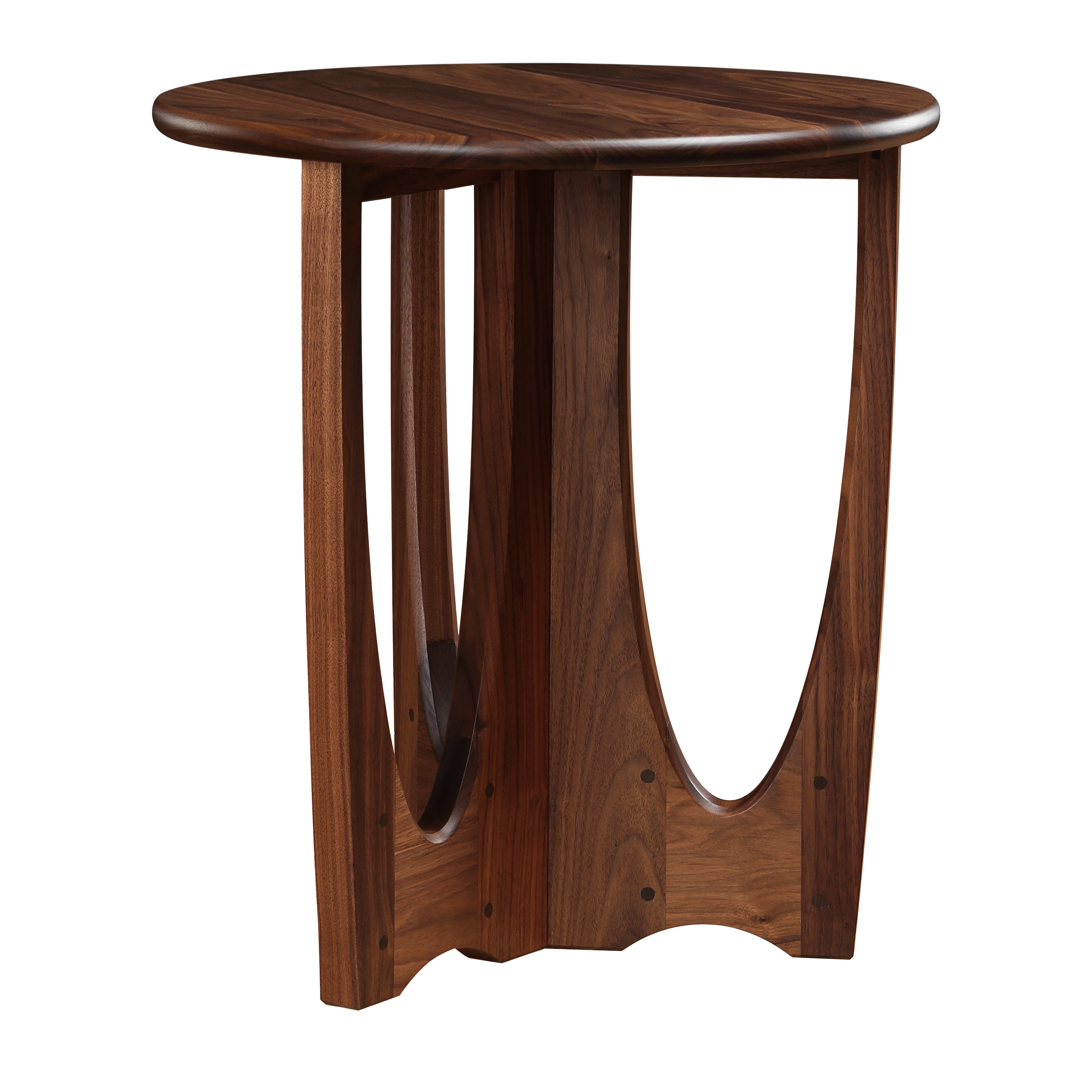 Walnut Grove Drink Table - Rustic Wooden Side Table for Coffee, Tea, and Beverages - Perfect for Living Room, Patio, or Outdoor Gatherings