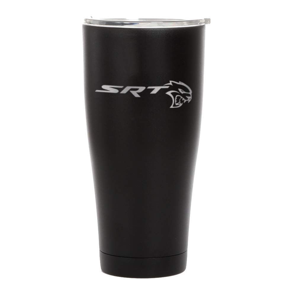 Dodge SRT Hellcat Laser Engraved 30 oz Stainless Steel Insulated Tumbler - Perfect for Car Enthusiasts, Coffee & Cold Drinks On-The-Go
