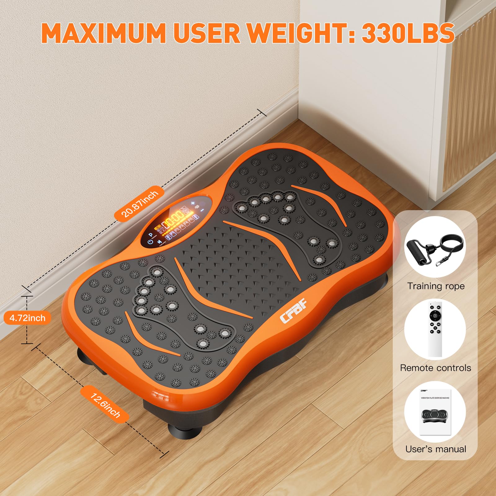 Whole Body Vibration Plate Exercise Machine for Weight Loss & Lymphatic Drainage - 99 Speed Levels with Resistance Bands - Home Gym Fitness Equipment for Toning, Cellulite Reduction & Post-Workout Recovery