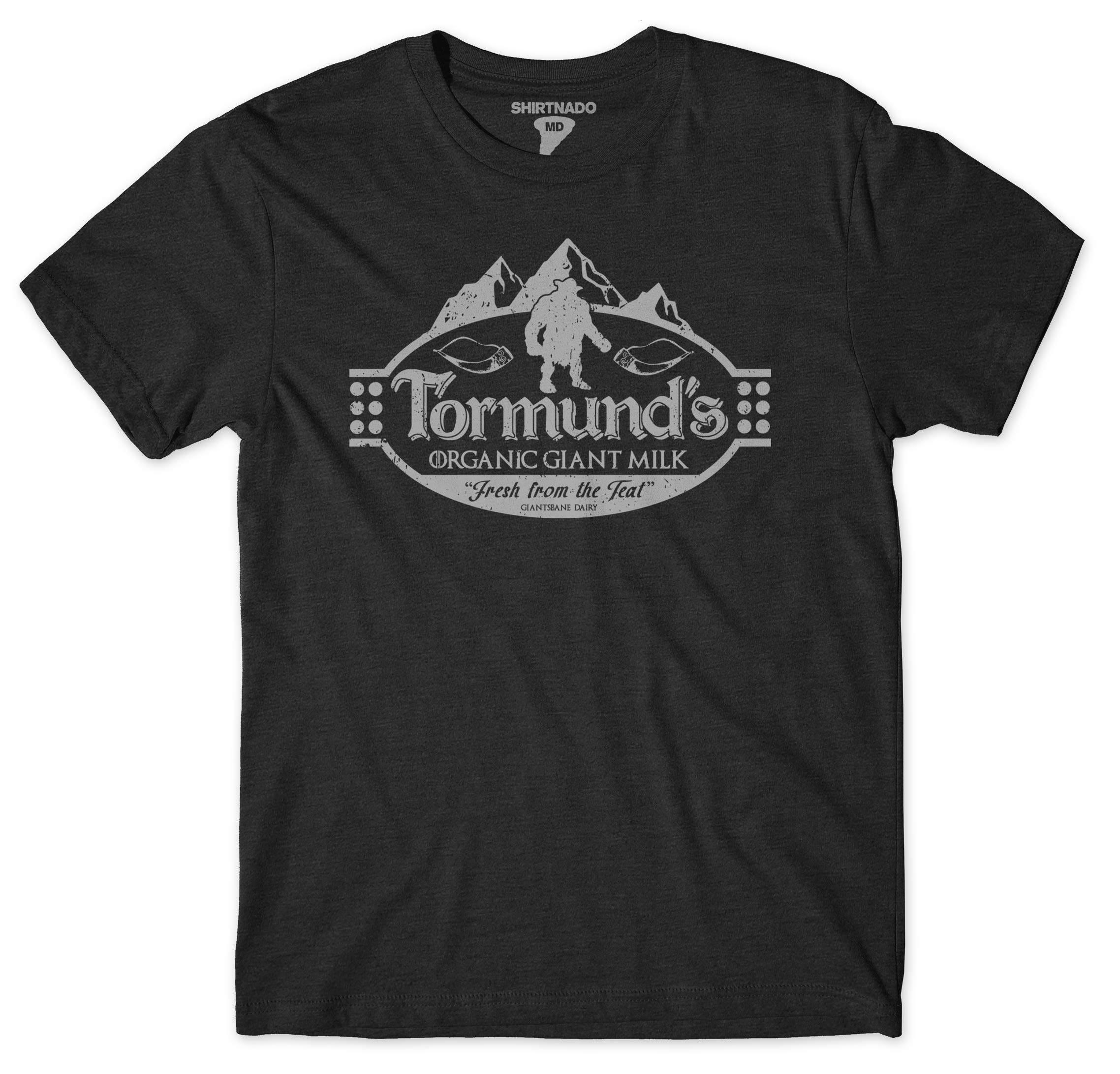 Shirtnado Limited Edition Black Tormund's Giant Milk Premium Fit Unisex T-Shirt - Game of Thrones Inspired Casual Wear for Fans & Collectors