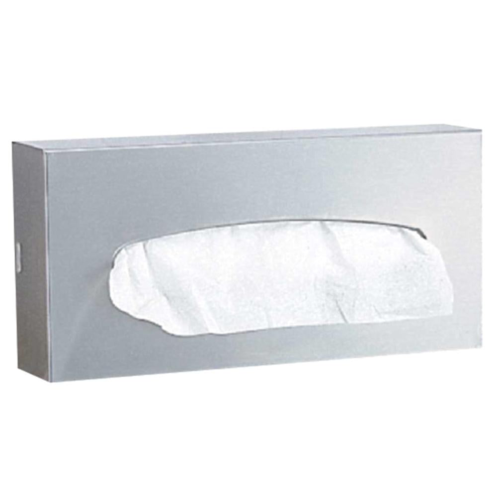 Bobrick B8397 Surface Mounted Facial Tissue Dispenser - Satin Finish for Restrooms, Offices & Healthcare Facilities | Wall-Mounted Paper Towel Holder for Hygiene & Convenience