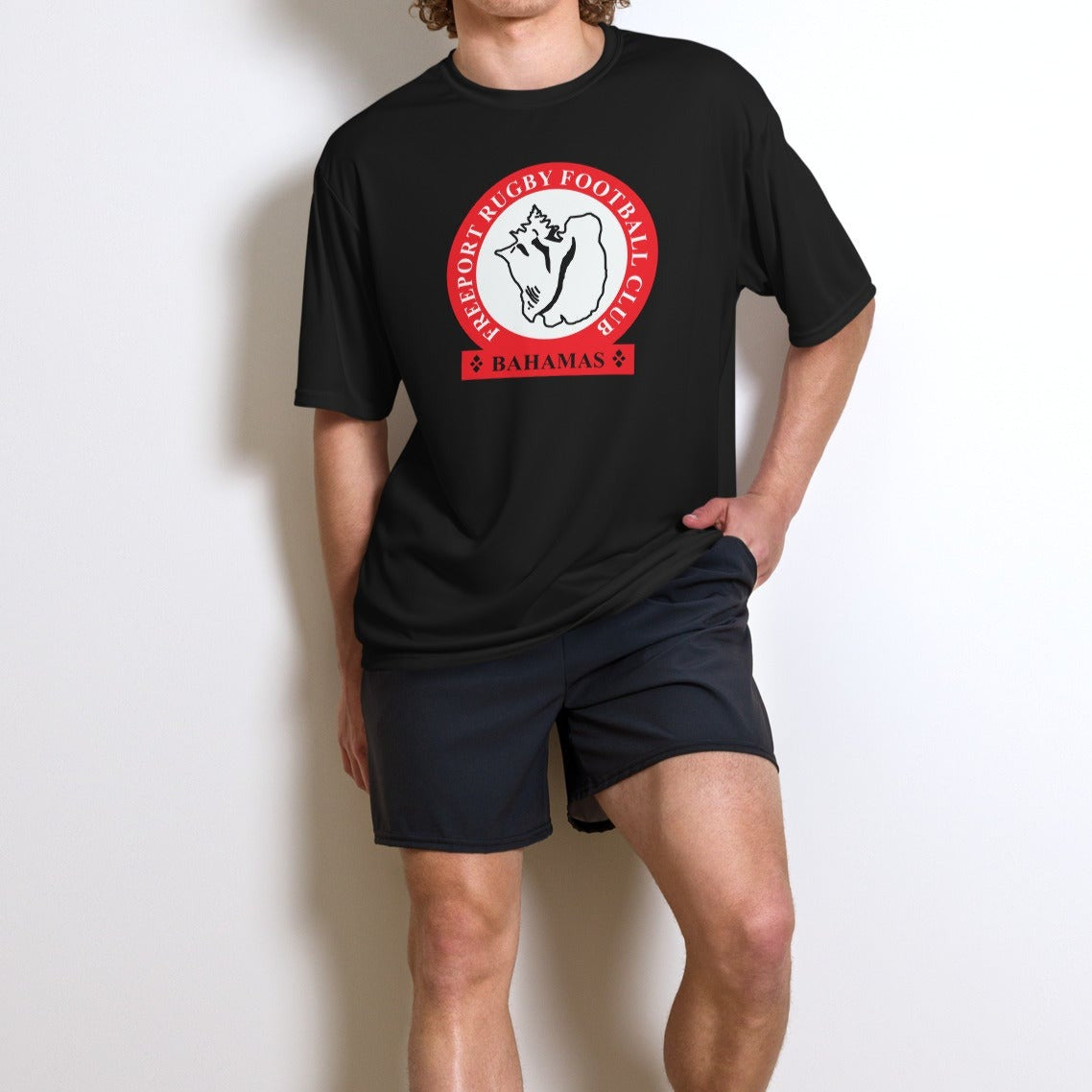 Freeport RFC Performance T-Shirt - Breathable, Moisture-Wicking Men's Athletic Tee for Rugby, Gym & Outdoor Sports