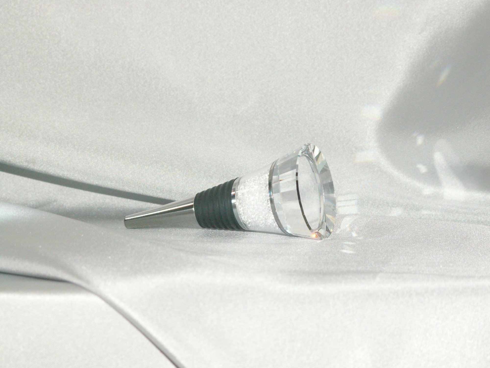 Swarovski Crystal Wine Bottle Stopper - Elegant Glass Decanter Stopper for Wine, Champagne & Liquor - Perfect for Gifts, Parties & Home Bar Decor