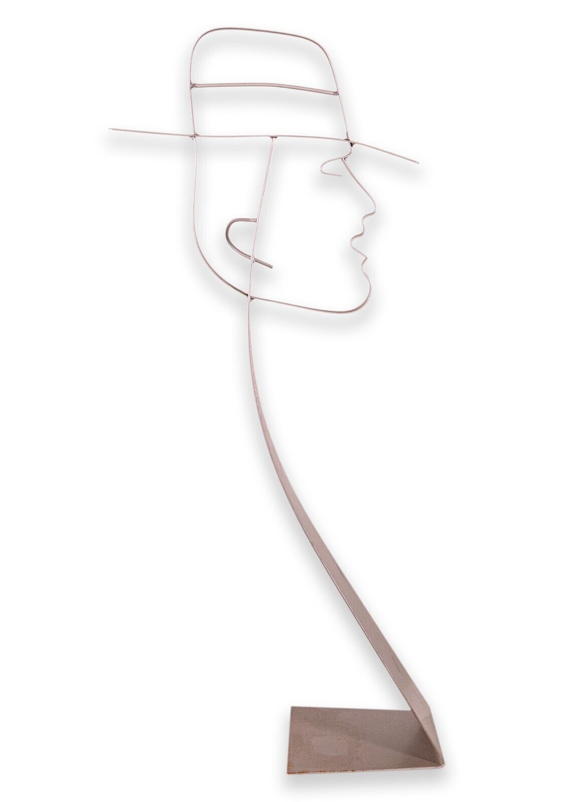 Curtis Jere Male Silhouette Metal Wall Sculpture - Modern Contemporary Art Decor for Living Room, Office & Gallery Display