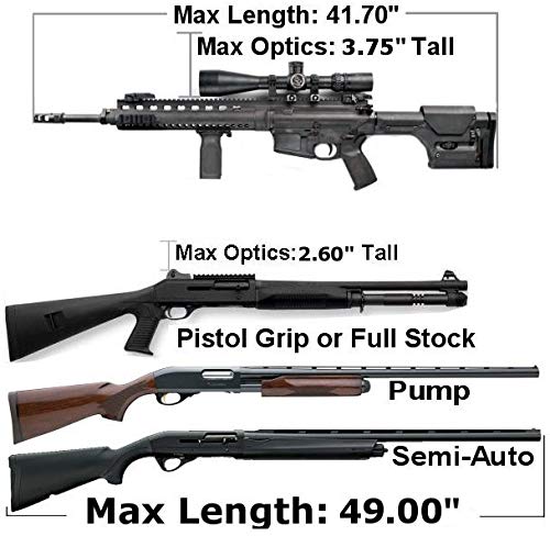 Case Club Competition Hard Gun Case with Pre-Cut Foam - Fits 3 Rifles | Durable Protection for Firearms, Hunting & Shooting Range Use