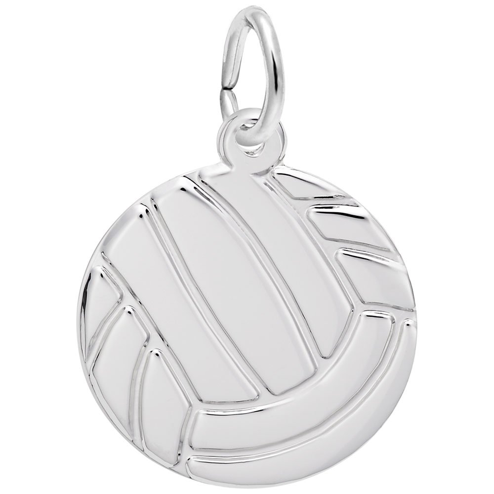Volleyball Charm Pendant for Jewelry Making - Sterling Silver or Gold Plated Bead for Bracelets, Necklaces, DIY Craft - Perfect Gift for Volleyball Players, Coaches & Fans