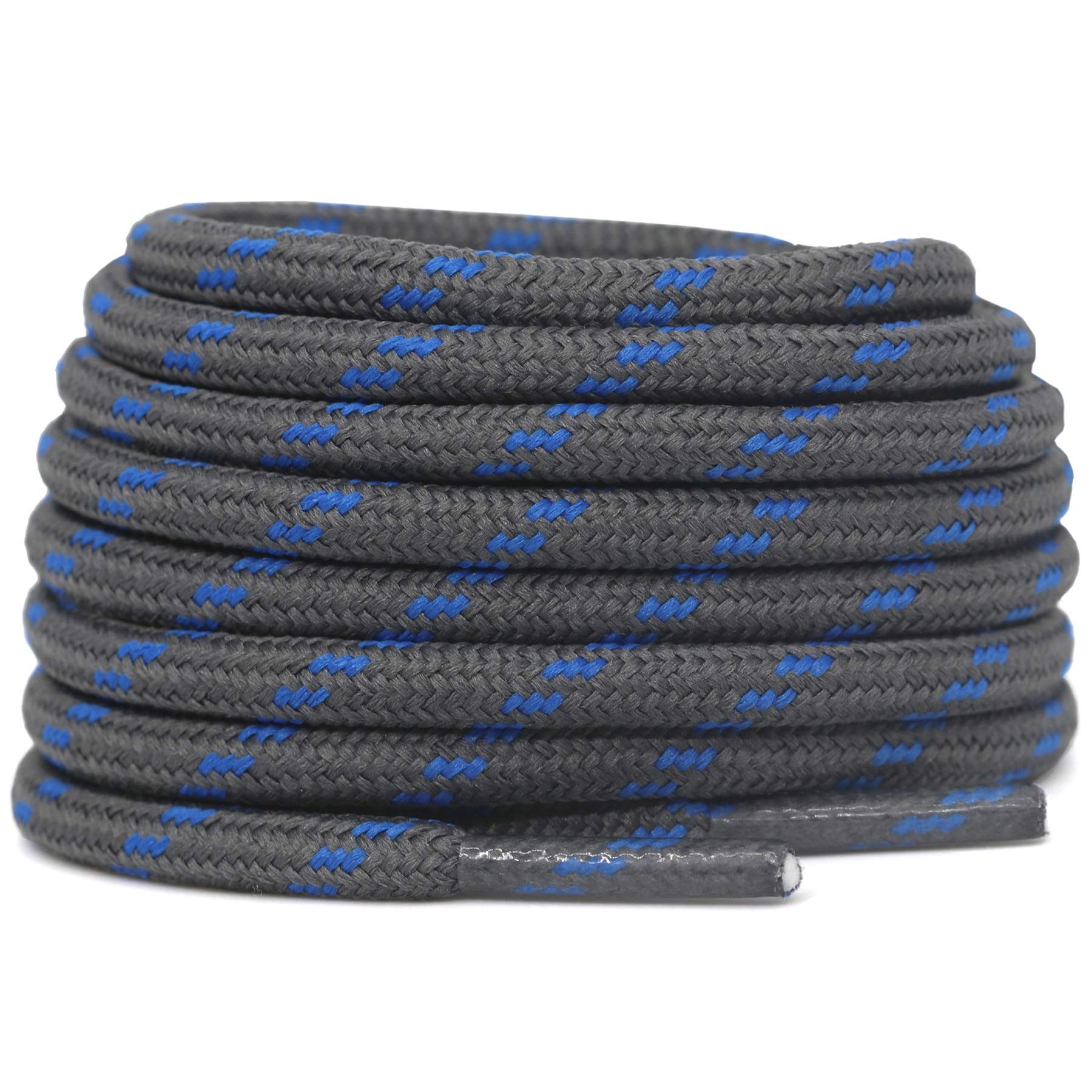 DELELE 2 Pairs Thick Round Climbing Shoelaces - Durable Hiking & Boot Laces for Outdoor Adventures, Trail Running & Work Boots