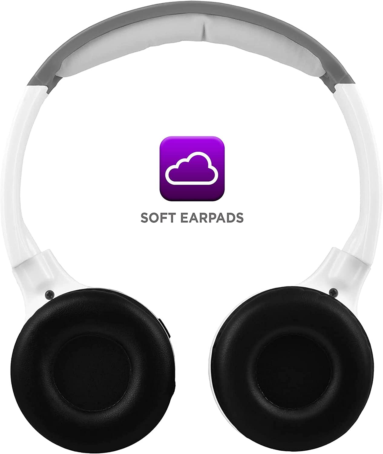 XO Vision IR630PR Universal IR Wireless Foldable Bluetooth Headphones - Purple Lightweight Portable Headset for iPhone, Android, Car & Kids | Perfect for Travel, Gaming & Car Entertainment Systems