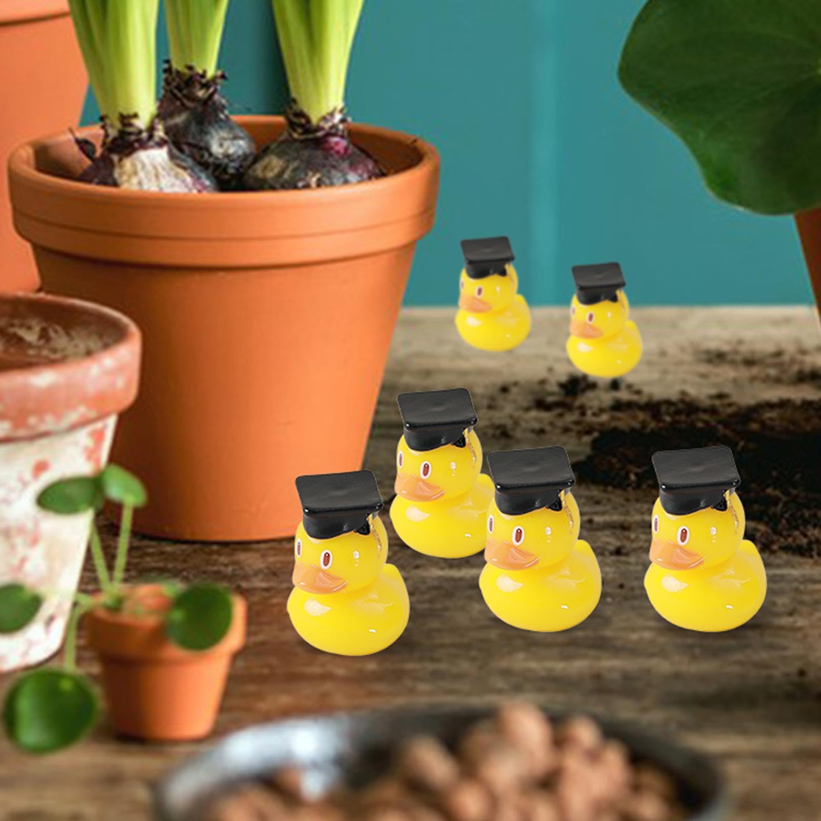 Yellow Graduation Duck with Cap - Funny Bachelor's Degree Novelty Duck for Pool Party Decorations | Graduation Party Favors, Keepsakes & Pool Float Decor - Perfect for Graduation Celebrations, Pool Parties & Gift Giving