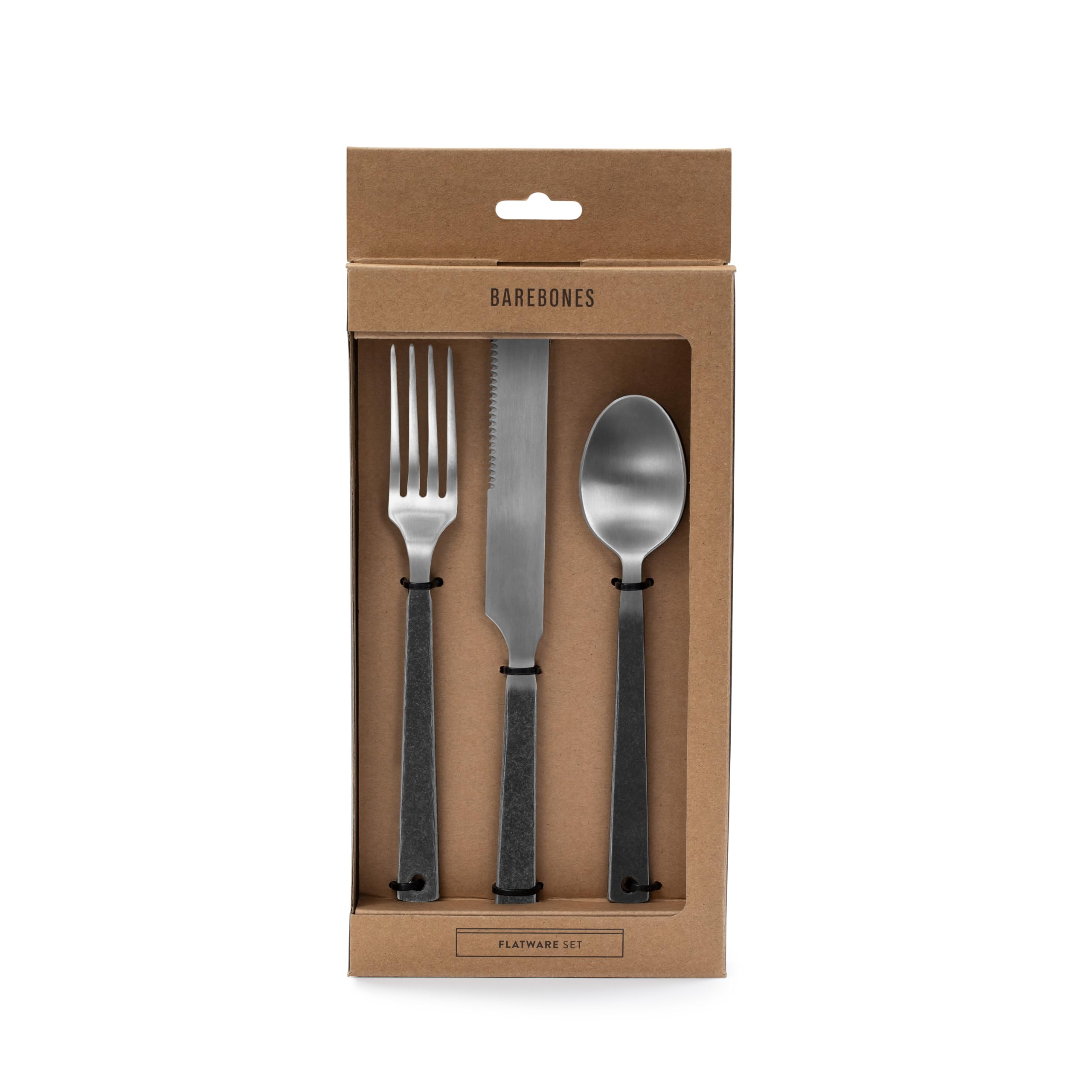 Premium Stainless Steel Flatware Set - 6-Piece Silverware for Camping, Picnics & Formal Dining - Includes Forks, Knives & Spoons - Durable Polished Cutlery for Outdoor Adventures & Elegant Dinner Parties (Silver)