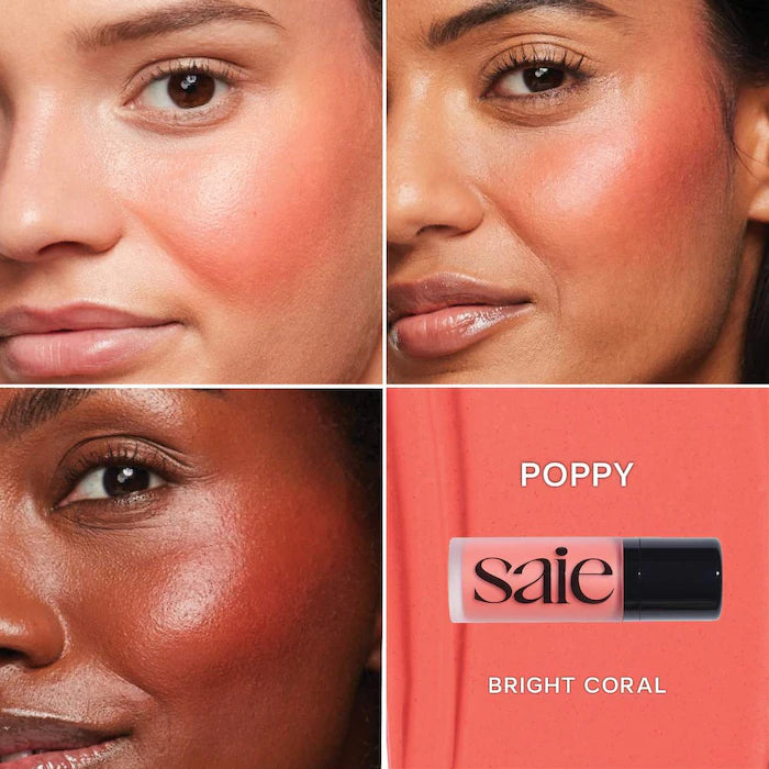 Saie Dew Blush Liquid - Blendable & Buildable Cheek Tint for Natural Flush | Perfect for Everyday Wear & Special Occasions