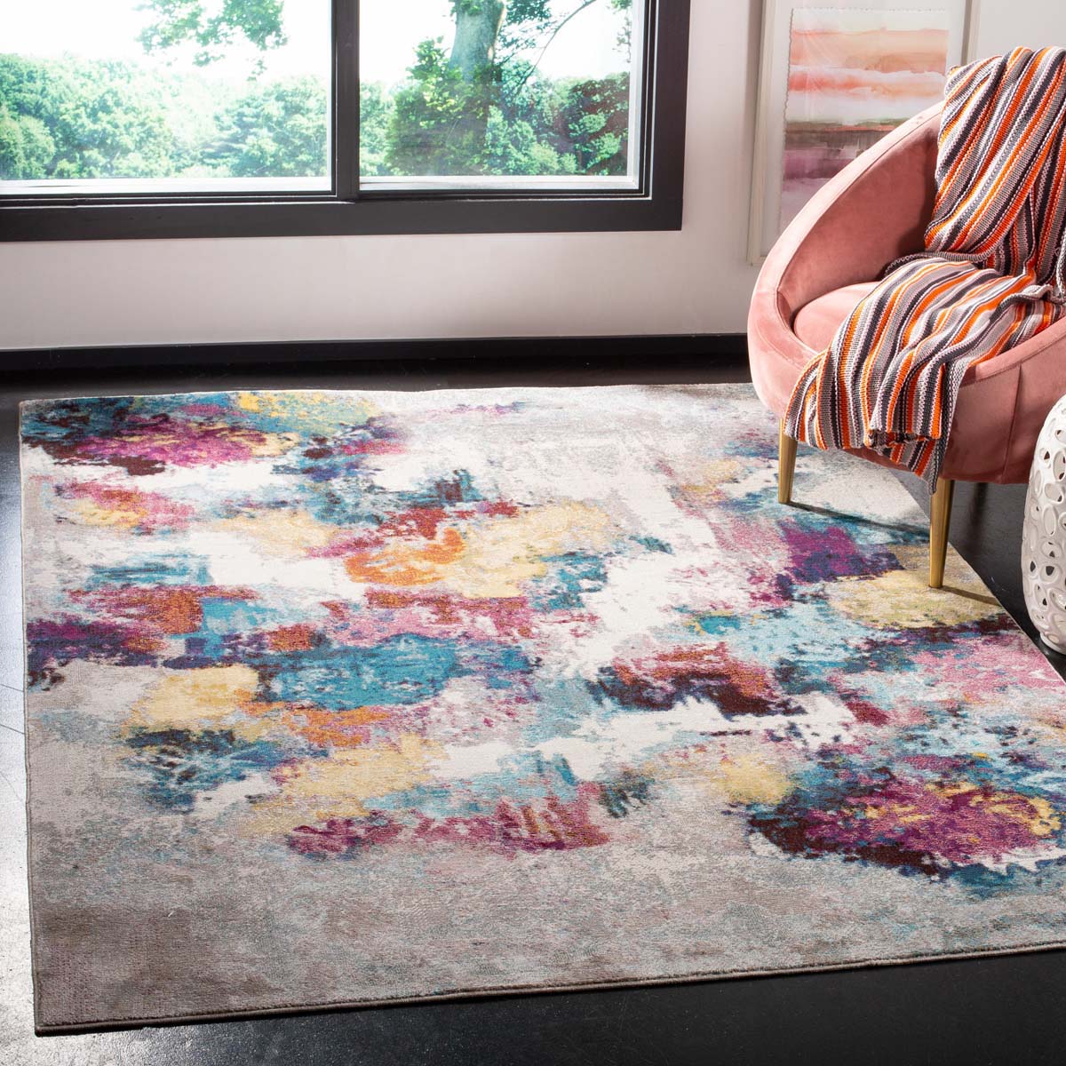 Safavieh ARA165 Aria 165 Rug - Soft Modern Area Rug for Living Room, Bedroom, Dining Room - Perfect for Home Decor and Interior Design