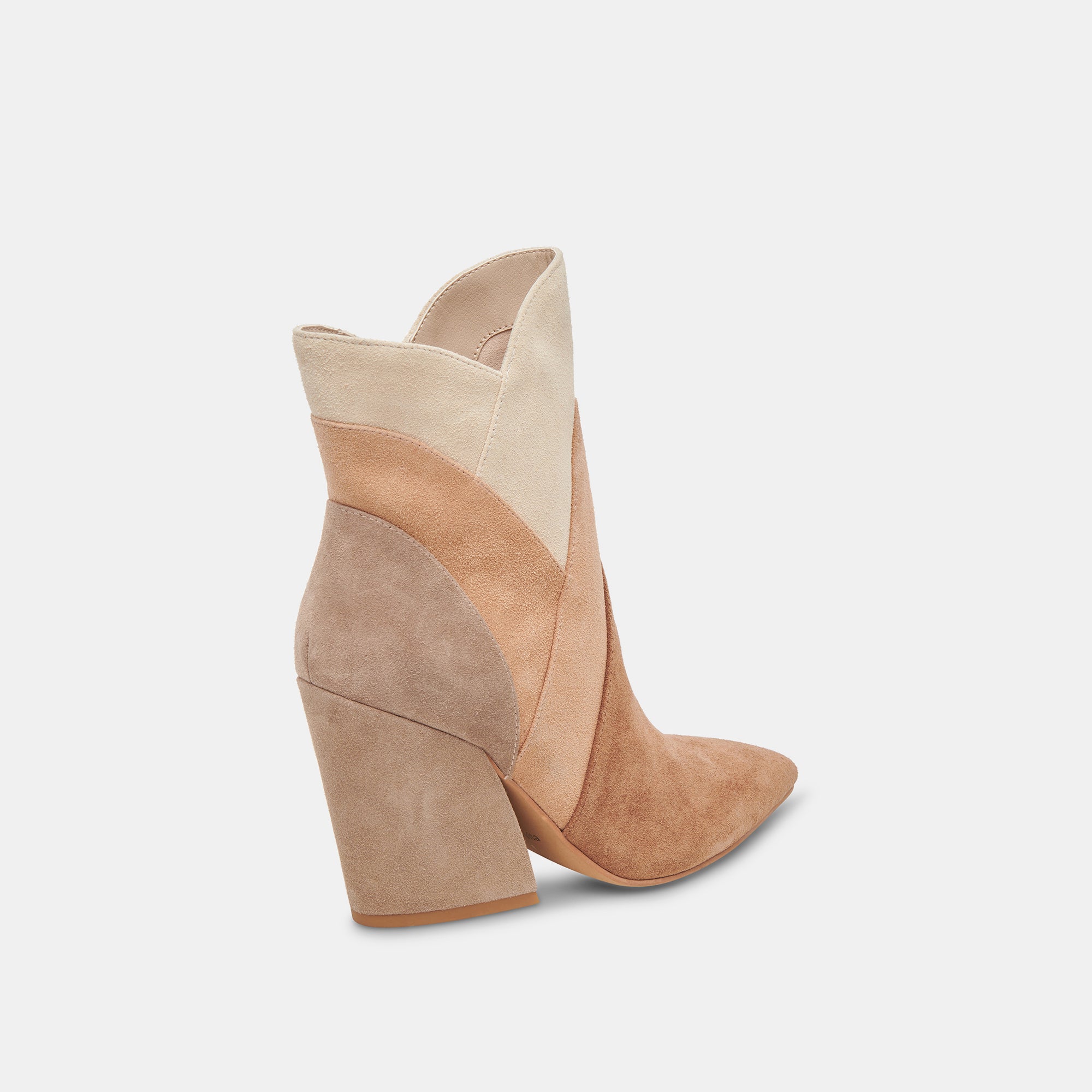 NEENA Booties for Women - Brown Multi Suede Ankle Boots | Comfortable & Stylish Fall/Winter Shoes | Perfect for Office, Casual Outings & Date Nights