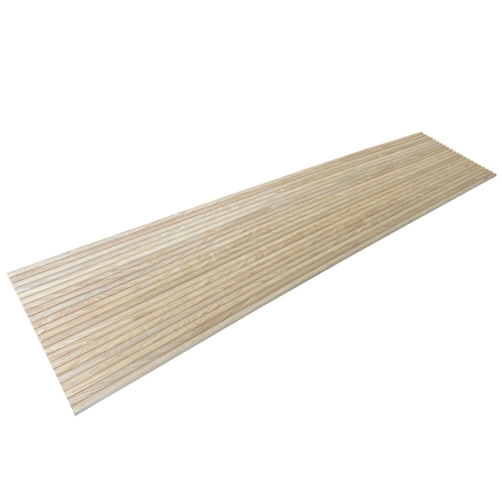 WOODFLEX Flexible Wooden Slat Wall Panel - Oak Veneer 2700mm x 600mm Half Round - Modern Acoustic Room Divider for Home & Office Decor