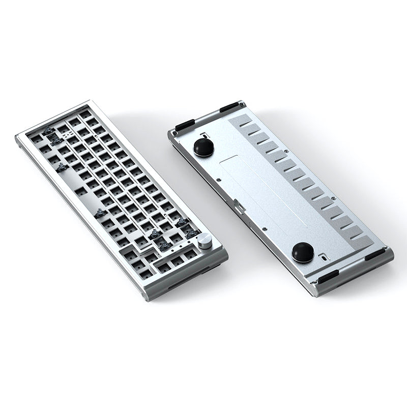 MXRSKEY CK650 Aluminum Gasket DIY Barebones Mechanical Keyboard Kit - Custom Build for Gaming, Typing & Office Work