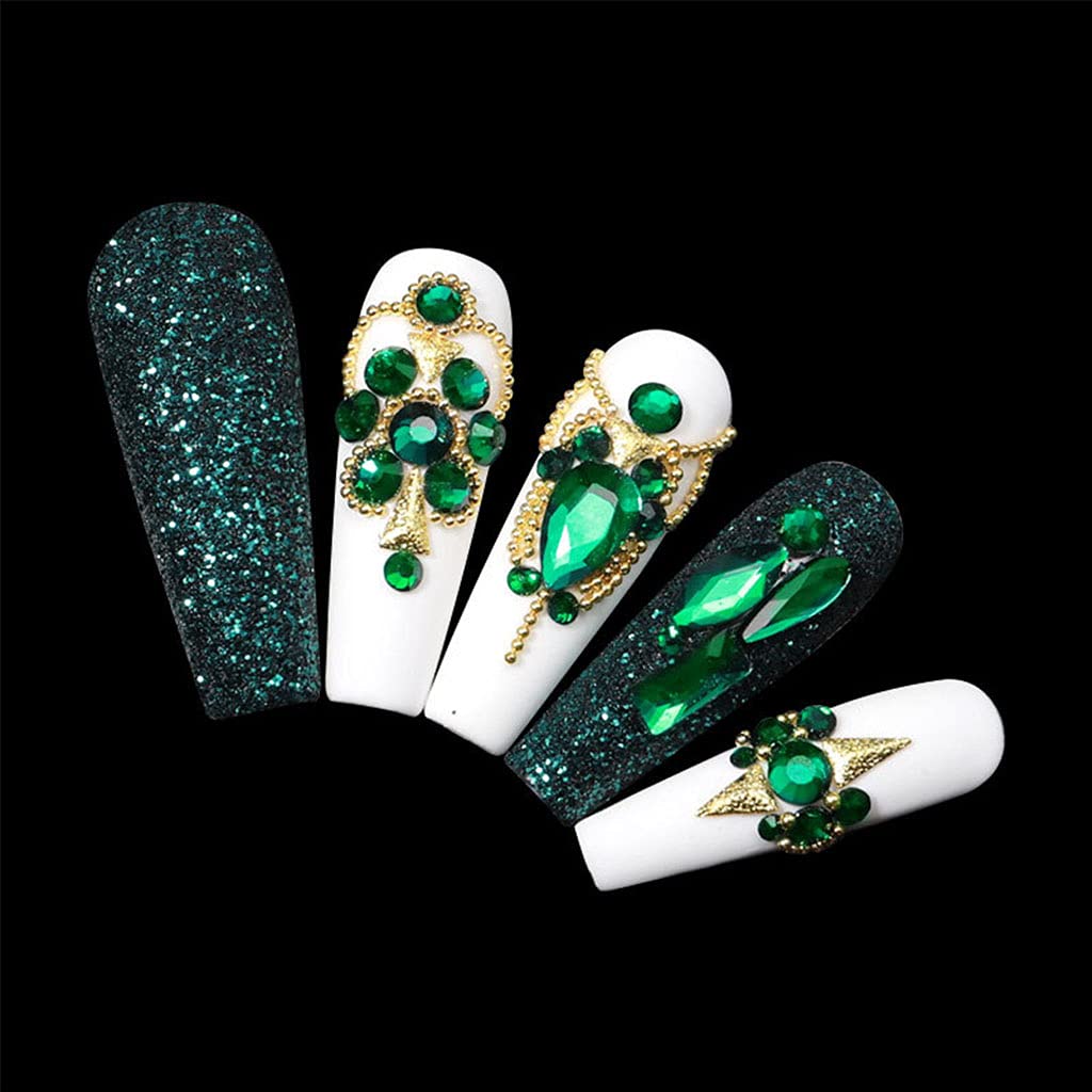 Professional Nail Art Rhinestones Kit - 3100pcs Multi-Shaped Glass Crystal AB Rhinestones for Nail Art & Crafts (Non-Hotfix Flatback Gems) | Perfect for DIY Manicures, Salon Nail Designs & 3D Nail Decorations