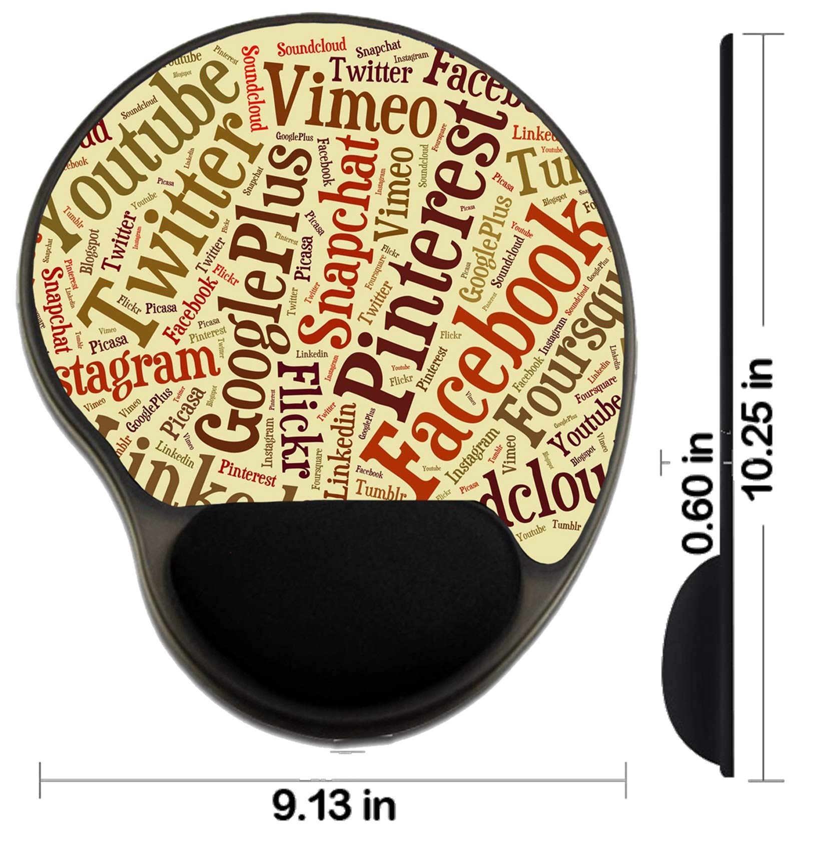 Ergonomic Mouse Pad with Wrist Support - MSD Comfort Gaming & Office Mousepad for Typing, Design Work, and Long Computer Sessions - Perfect for Programmers, Writers, and Graphic Designers