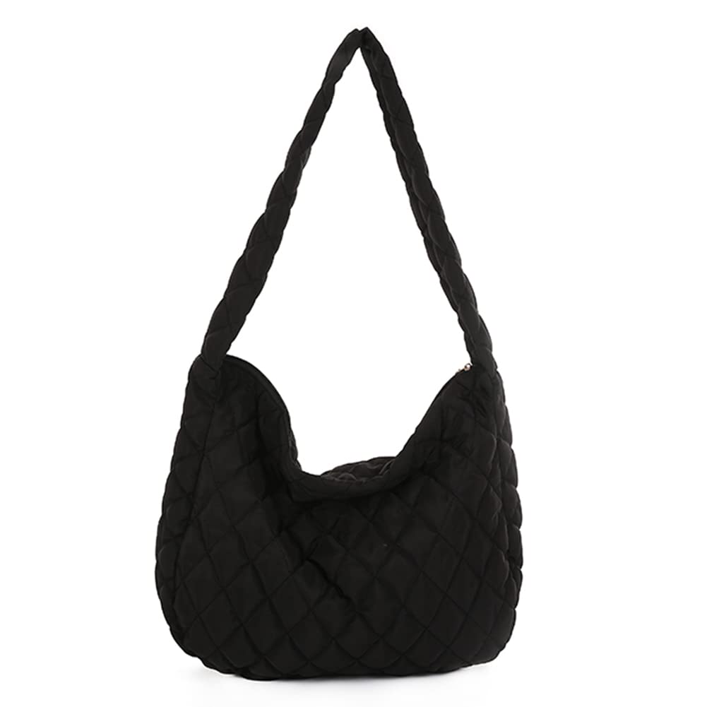 Women's Fashion Lattice Solid Color Shoulder Bag - High Capacity Tote Handbag for Work, Travel & Daily Use | Stylish & Simple Design