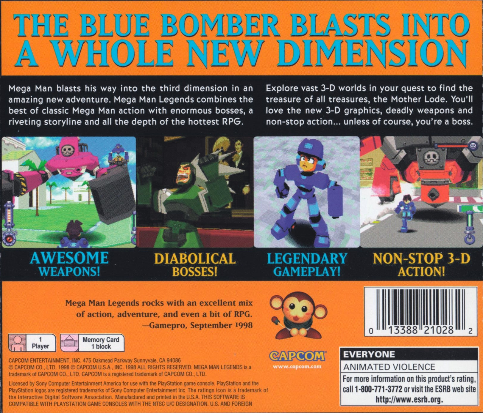 Mega Man: Legends - Classic Action-Adventure Game for Nintendo 64 & PlayStation | Perfect for Retro Gaming Enthusiasts & Collectors