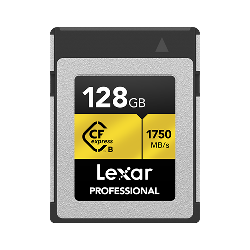 Lexar Professional 128GB CFexpress Type B Gold Series Memory Card - High-Speed Performance for 4K/8K Video & Photography | Compatible with Canon, Nikon, Sony Cameras