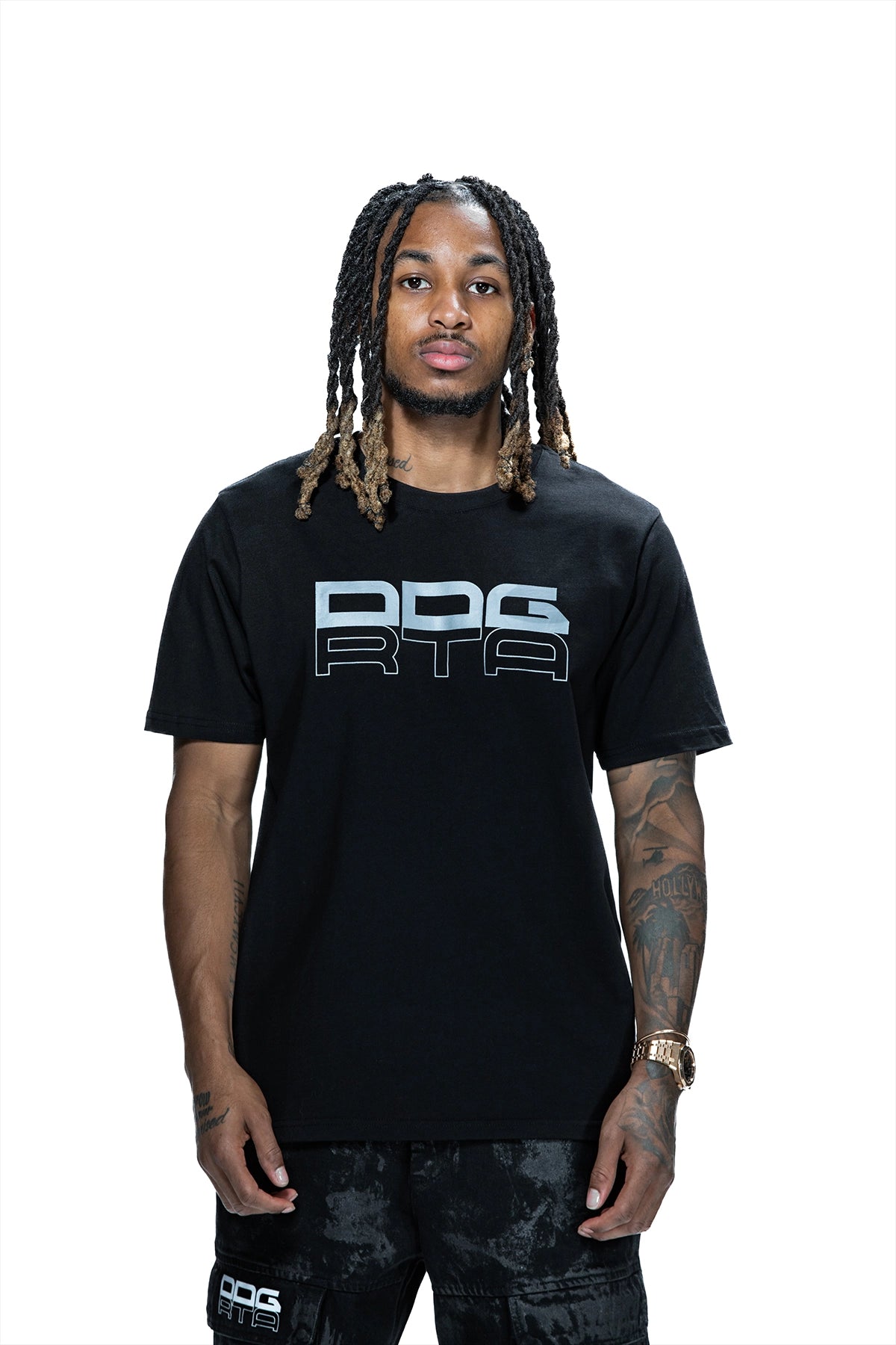 LIAM Short Sleeve T-Shirt for Men - Black Barbed Wire Graphic Tee | Casual Streetwear Top for Everyday Wear, Gym & Outings