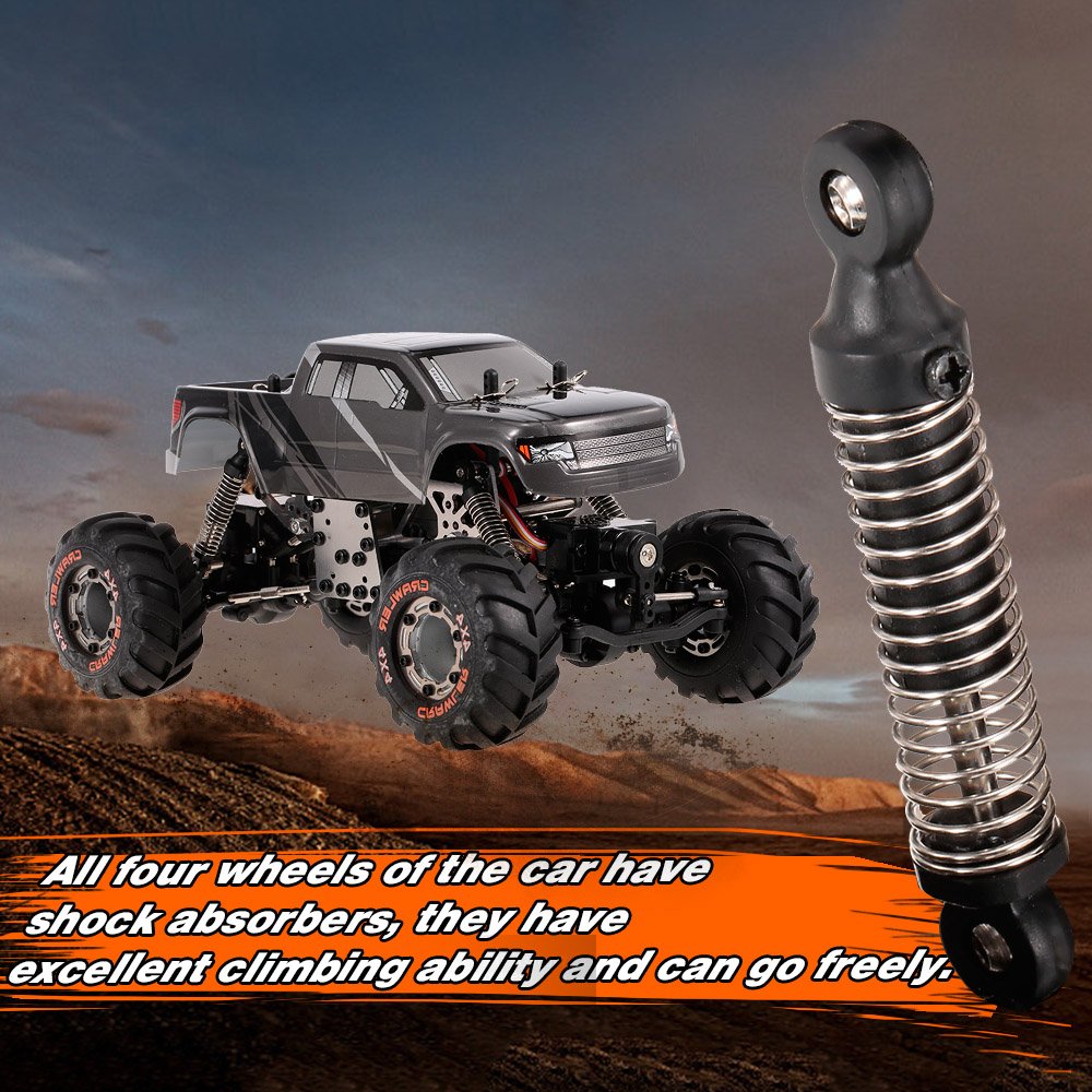 GoolRC 2098B 1/24 Scale 2.4GHz 4WD 4WS Off-Road RC Rock Crawler Car - Ready to Run (RTR) with Double Servo - Remote Control Toy for Kids & Adults - Perfect for Backyard Crawling, Trail Adventures & Indoor Racing