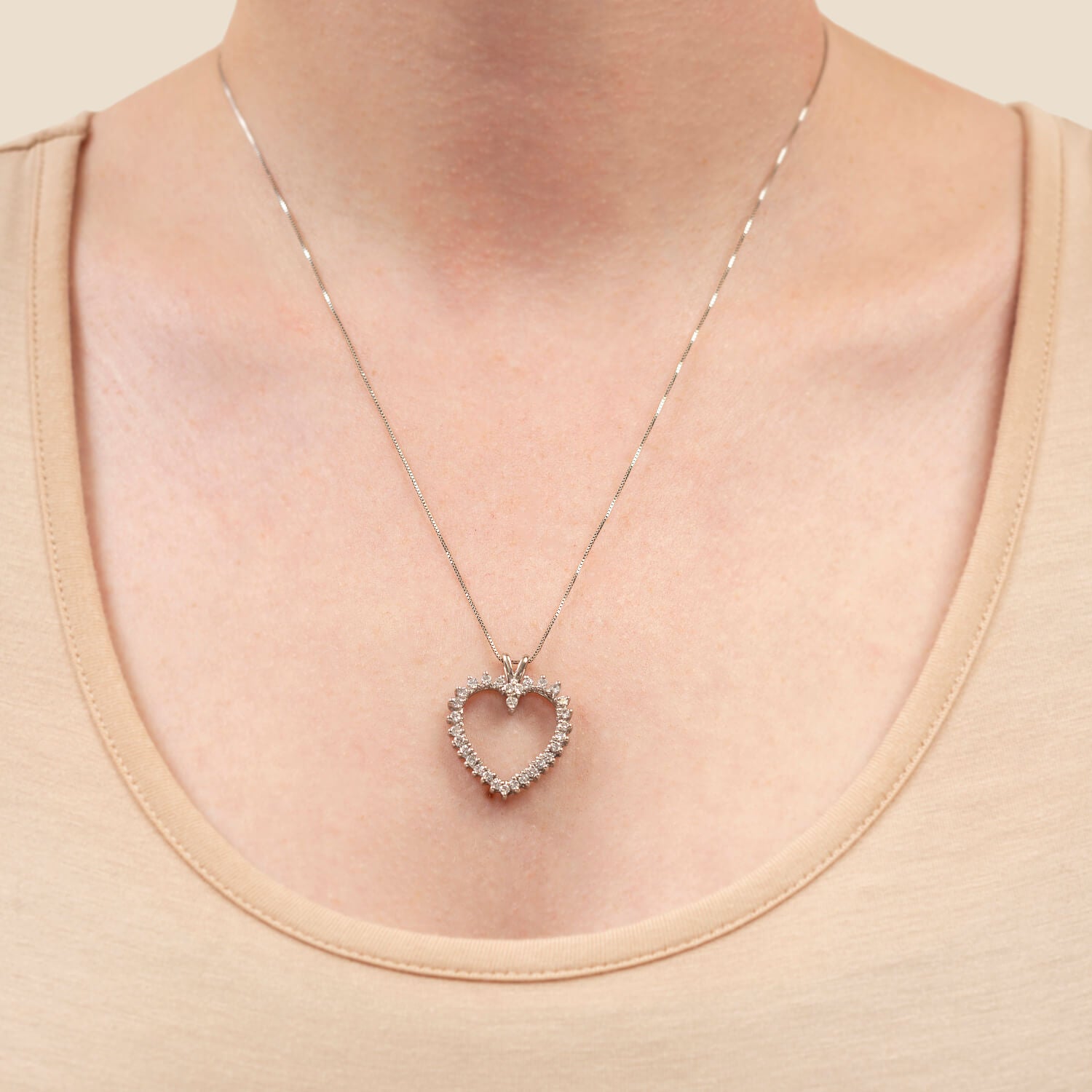 14K Gold Diamond Heart Necklace for Women - 0.60ctw Genuine Diamond Pendant - Romantic Gift for Anniversary, Valentine's Day & Special Occasions - Perfect for Date Nights, Weddings & Everyday Elegance