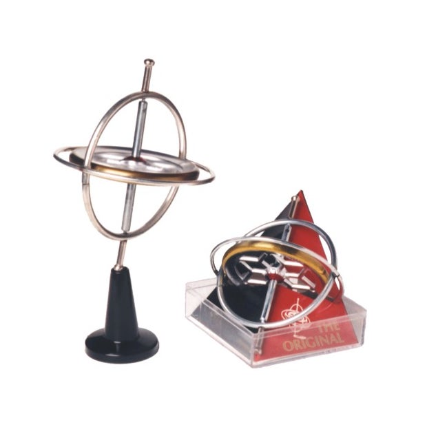 Original Vintage Gyroscope - Classic Spinning Top Toy for Kids & Adults - Perfect for Stress Relief, STEM Learning, and Office Desk Decor