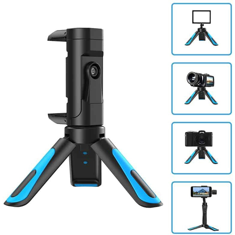 Apexel JJ08 Mini Tripod Stand - Compact & Portable Phone Tripod for iPhone, Android, Camera - Perfect for Vlogging, Travel, Photography, and Video Shooting
