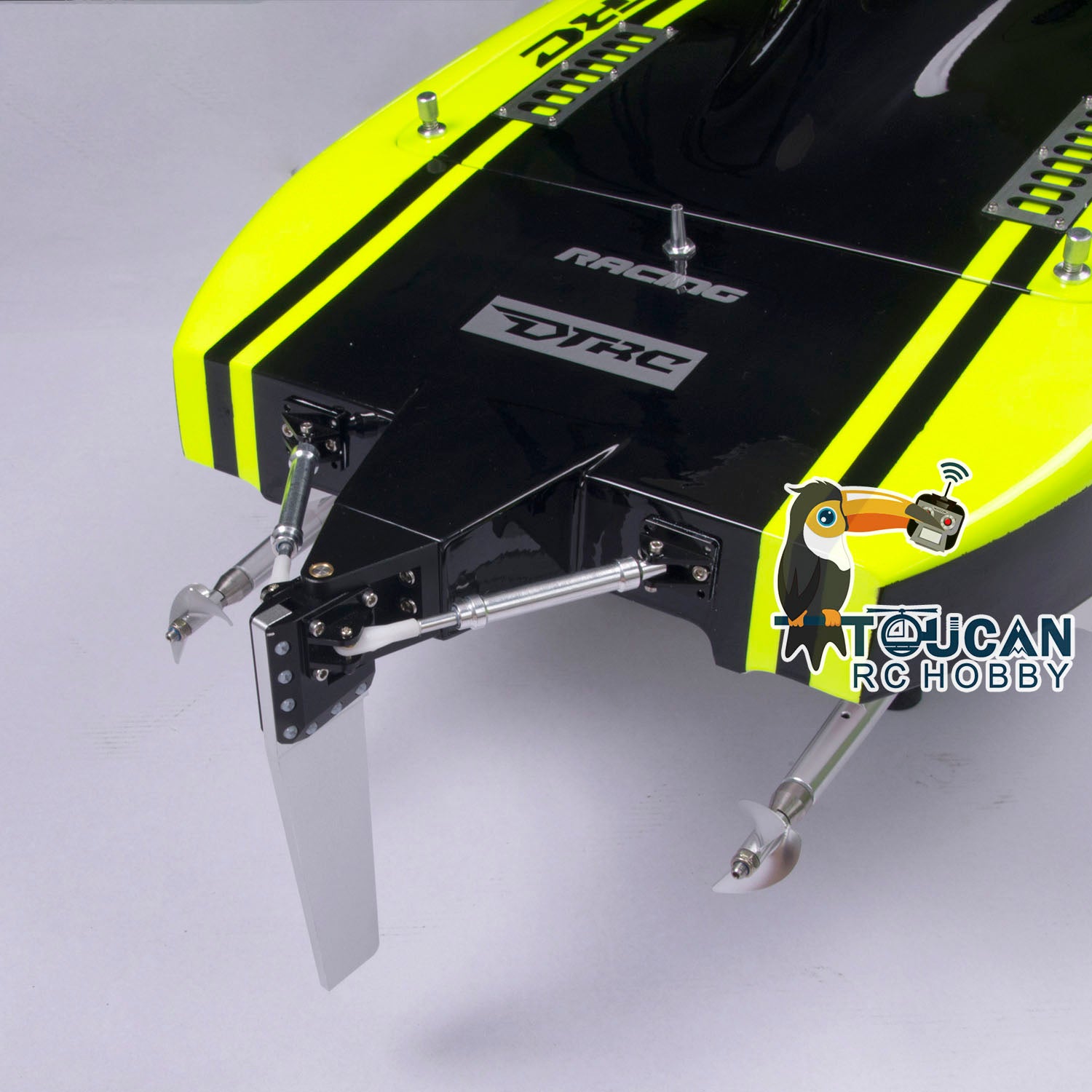 E51 2.4Ghz High Speed RC Racing Boat - 100km/h Dual Motor Kevlar Hull with PNP Servo ESC Mount (1300x360x220mm) - Perfect for Lake Racing, DIY Projects & Water Sports