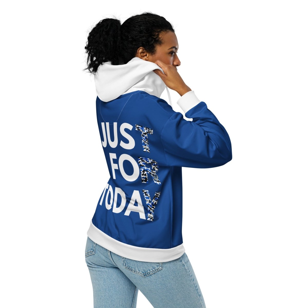 Just for Today Unisex Zip Hoodie - Comfortable & Stylish Pullover for Men & Women - Perfect for Casual Wear, Gym, and Outdoor Activities